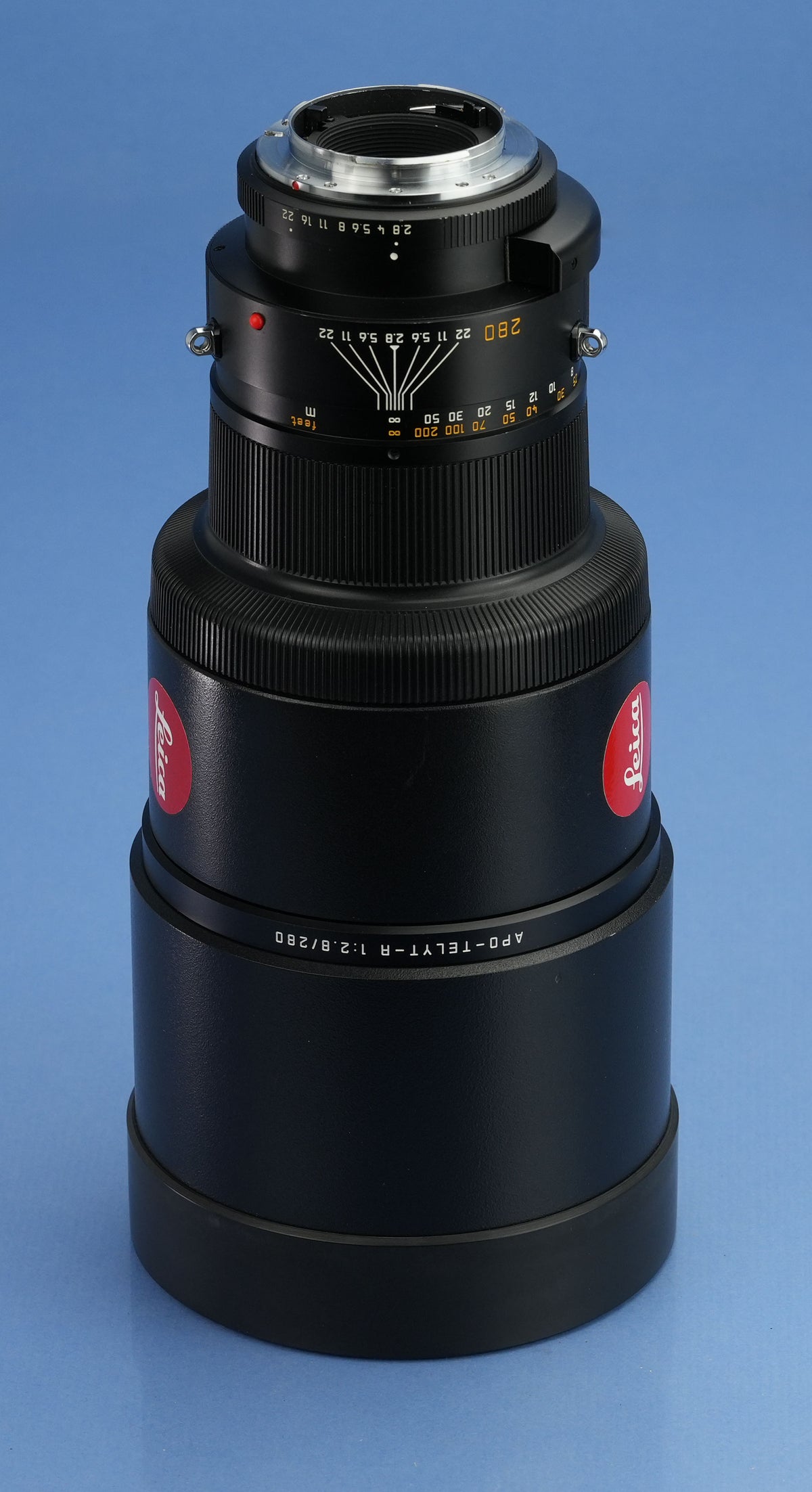 LEICA 280MM APO-TELYT-R F2.8 11245 3CAM LENS +1.4X EXTENDER-R +CASE +POL FILTER