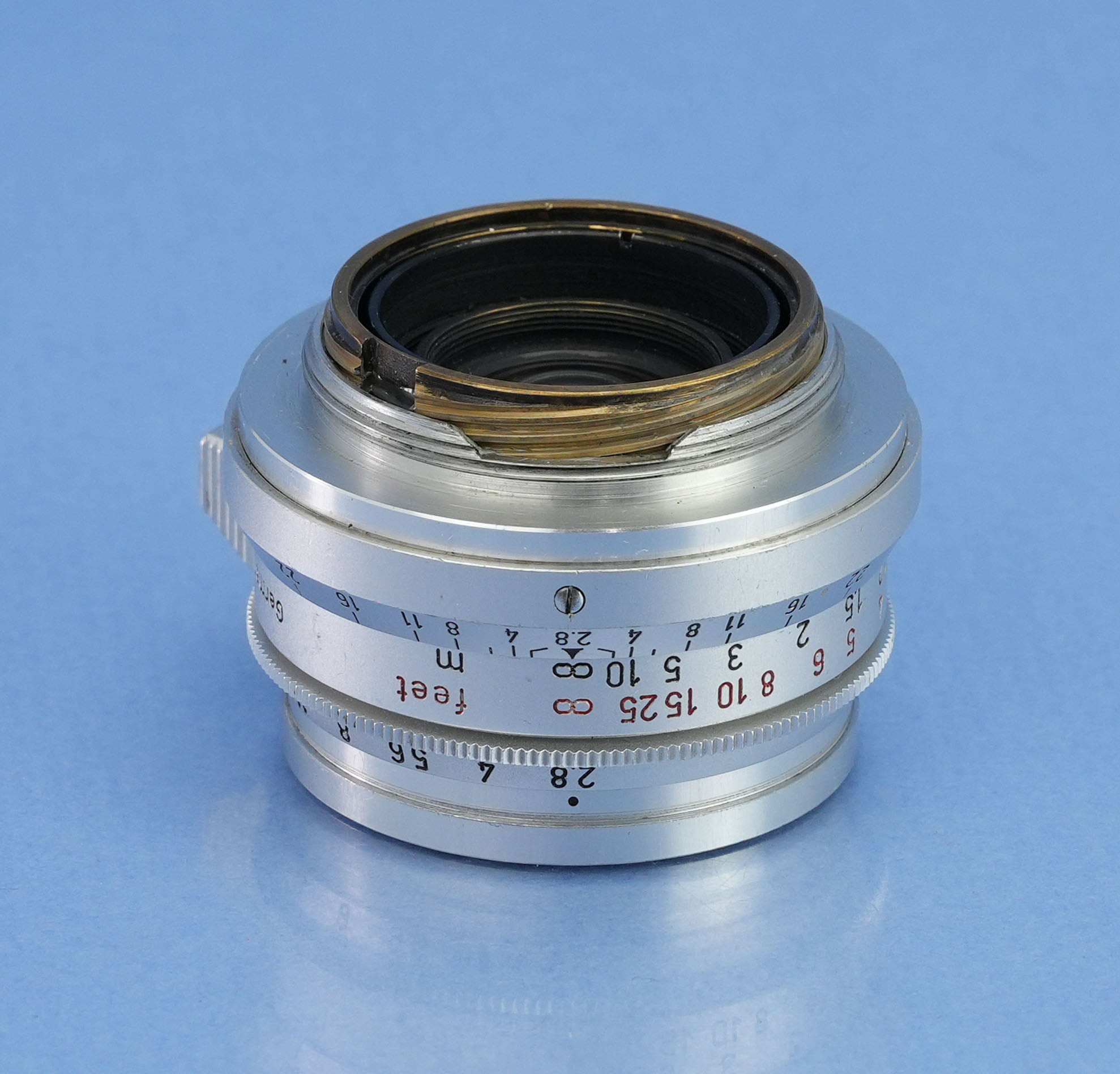 LEICA LEITZ 35MM SUMMARON F2.8 CHROME SIMOO SCREW MOUNT LTM SM LENS PROPER 1M