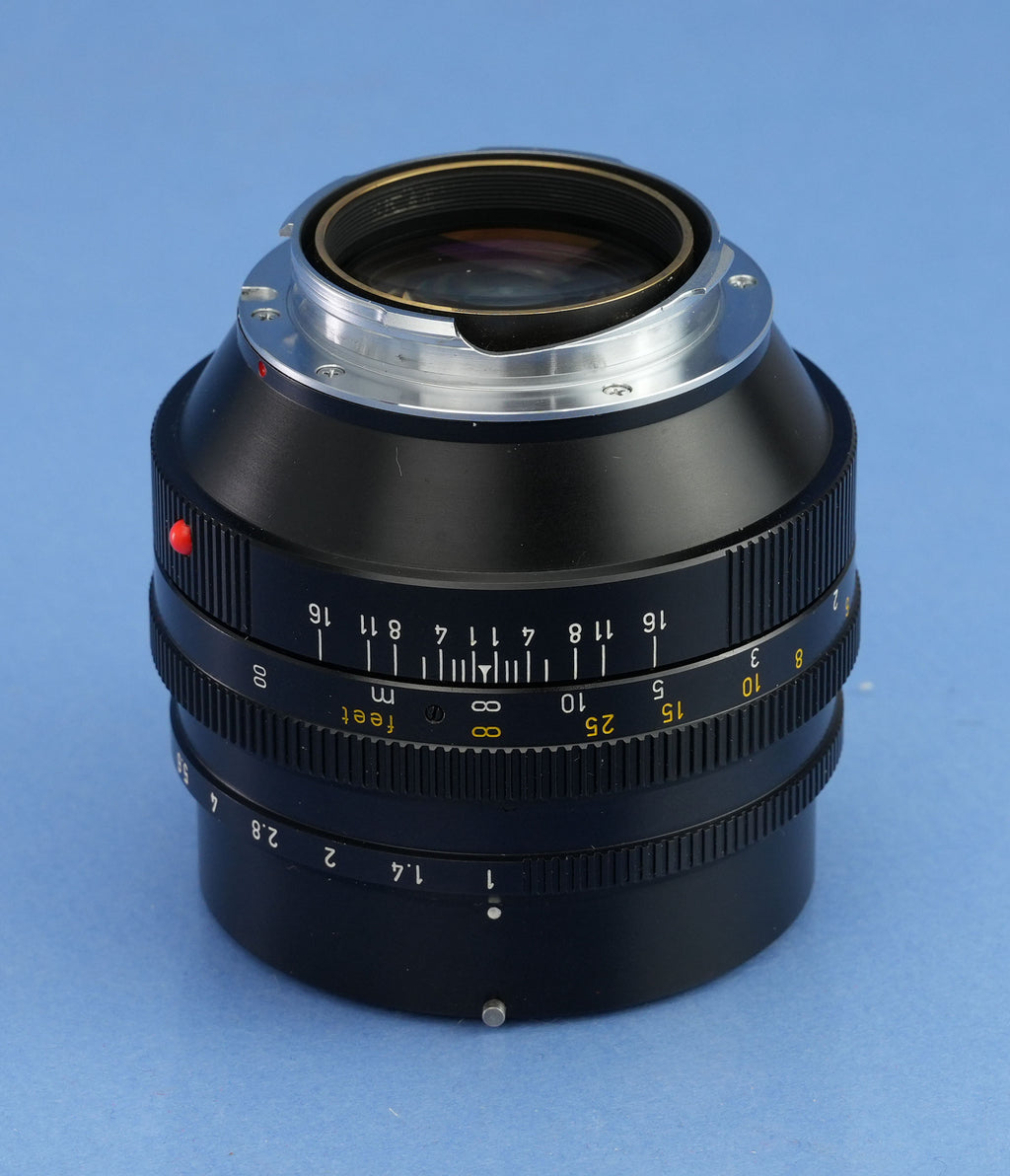 LEICA LEITZ 50MM NOCTILUX-M F1 11821 VERSION 1 E58 LENS +FITLER +CAPS VERY NICE