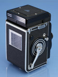 ROLLEI ROLLEIFLEX 3.5F PLANAR WHITE FACE 12/24 TLR CAMERA +CASE LATE # MINT! WOW
