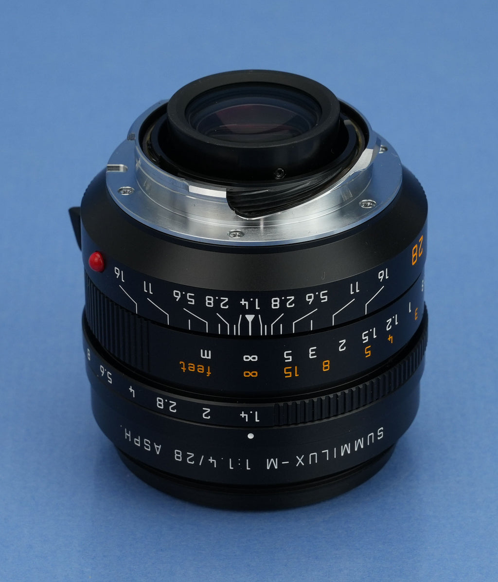 LEICA LEITZ 28MM SUMMILUX-M F1.4 ASPH 11668 M SELTENES FRÜHES OBJEKTIV DER VORSERIE WOW!