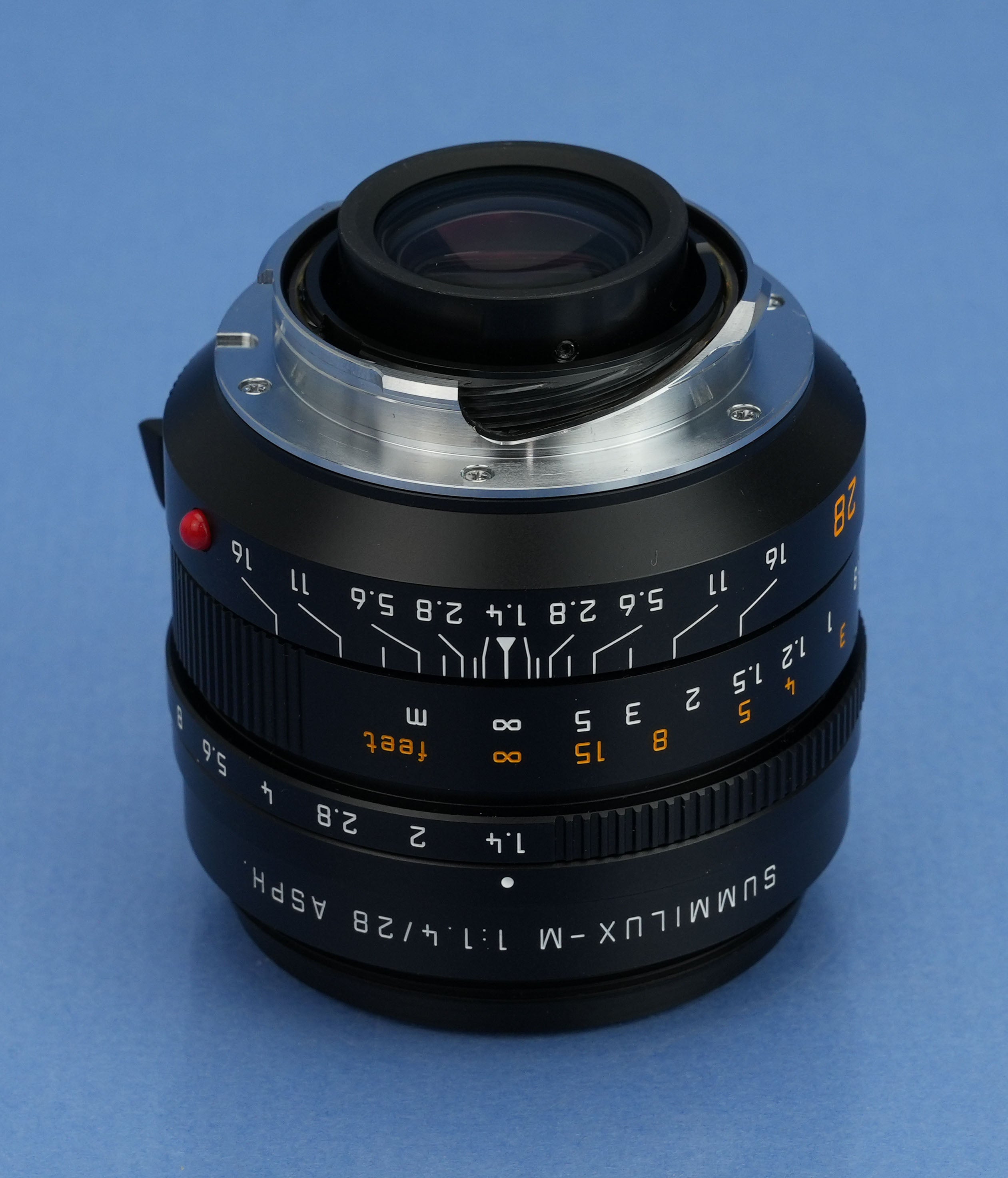 LEICA LEITZ 28MM SUMMILUX-M F1.4 ASPH 11668 M SELTENES FRÜHES OBJEKTIV DER VORSERIE WOW!
