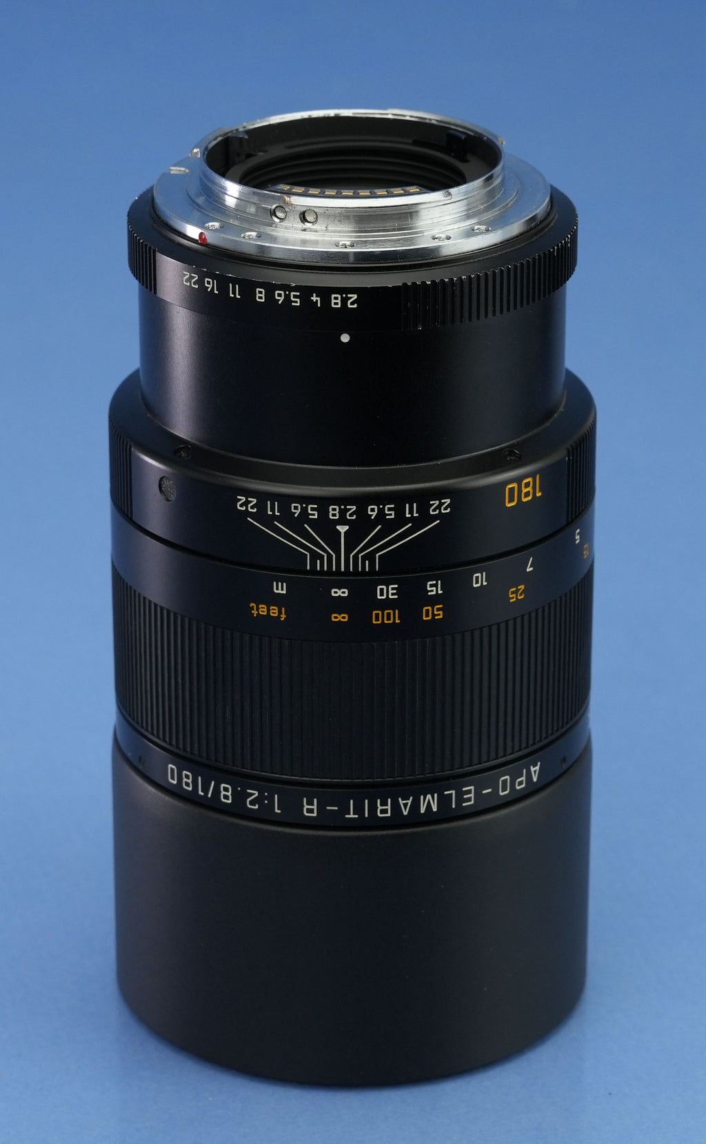 LEICA LEITZ 11273 APO-ELMARIT-R 180MM F2.8 R ROM LENS +BOX +CAPS +CASE NICE!