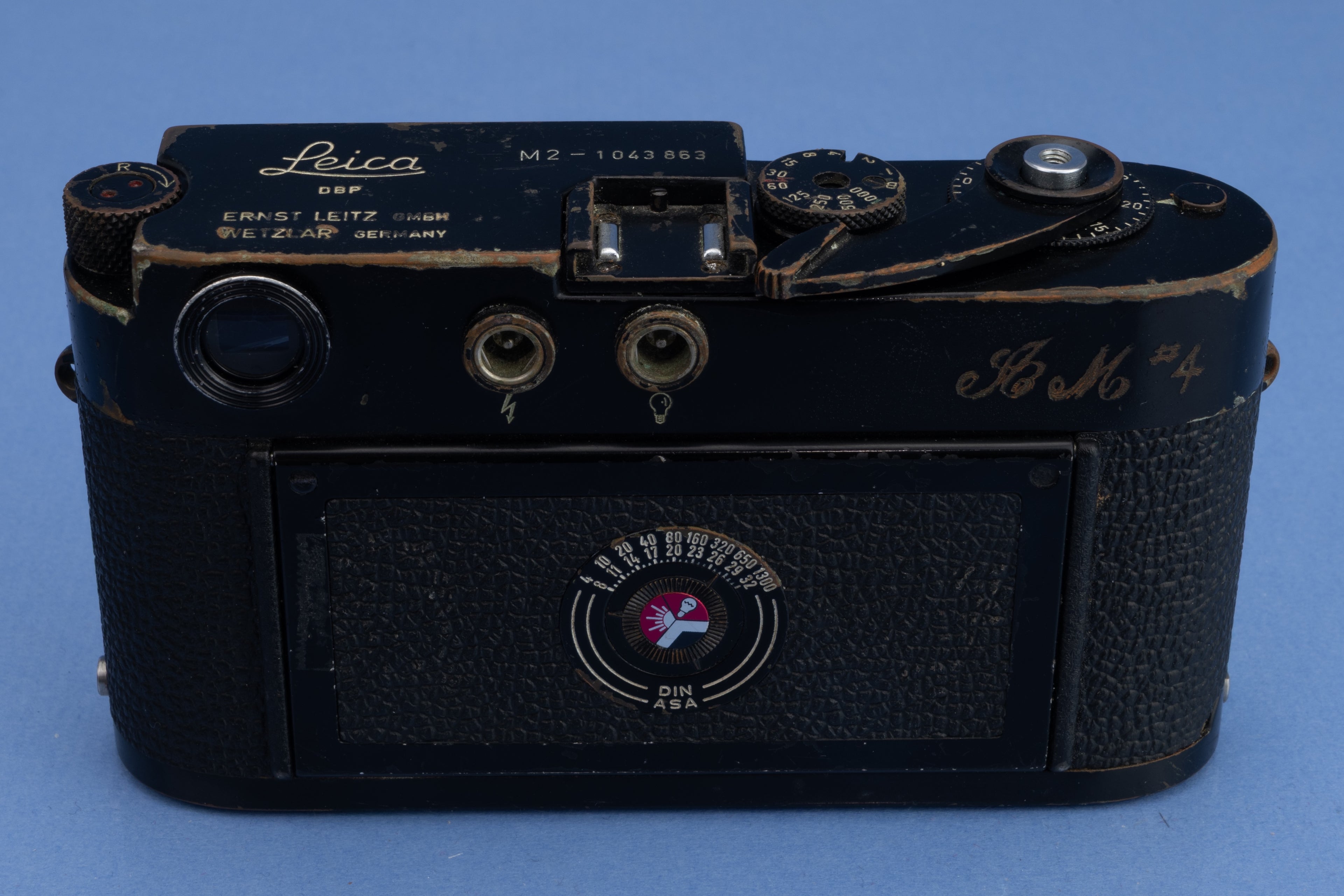 LEICA LEITZ M2 SS KOOHE #1043863 BLACK PAINT SELF TIMER RANGEFINDER CAMERA BODY