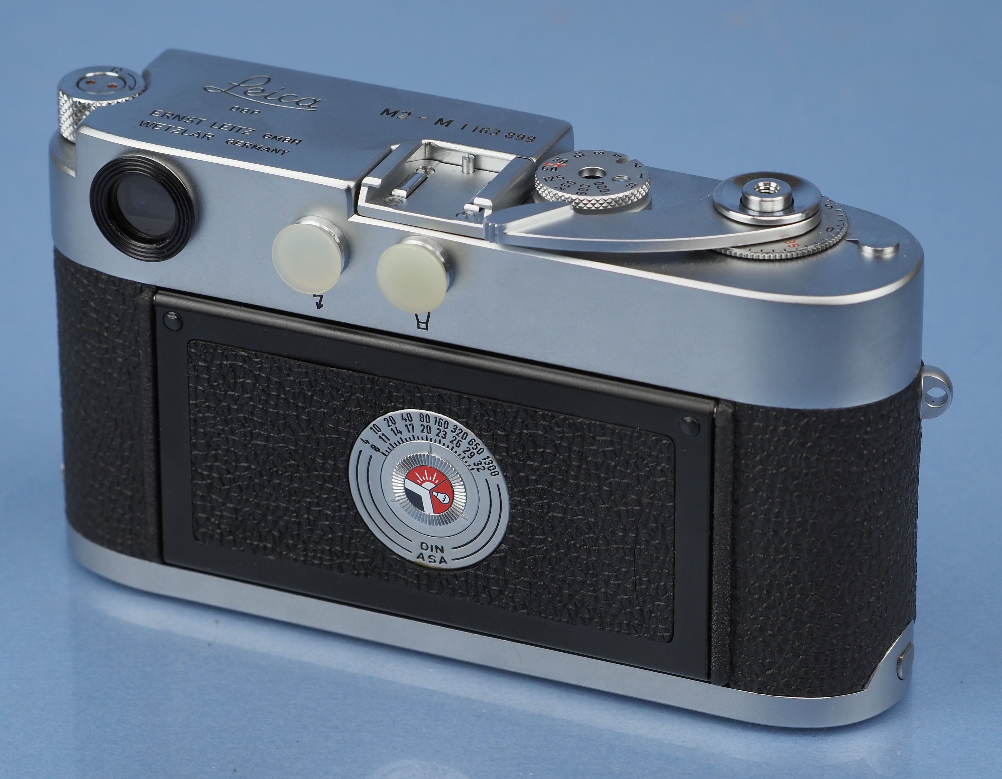 LEICA LEITZ M2-M MOTOR CHROME 10800 KOOHE RANGEFINDER CAMERA BODY +BOX +MANUAL