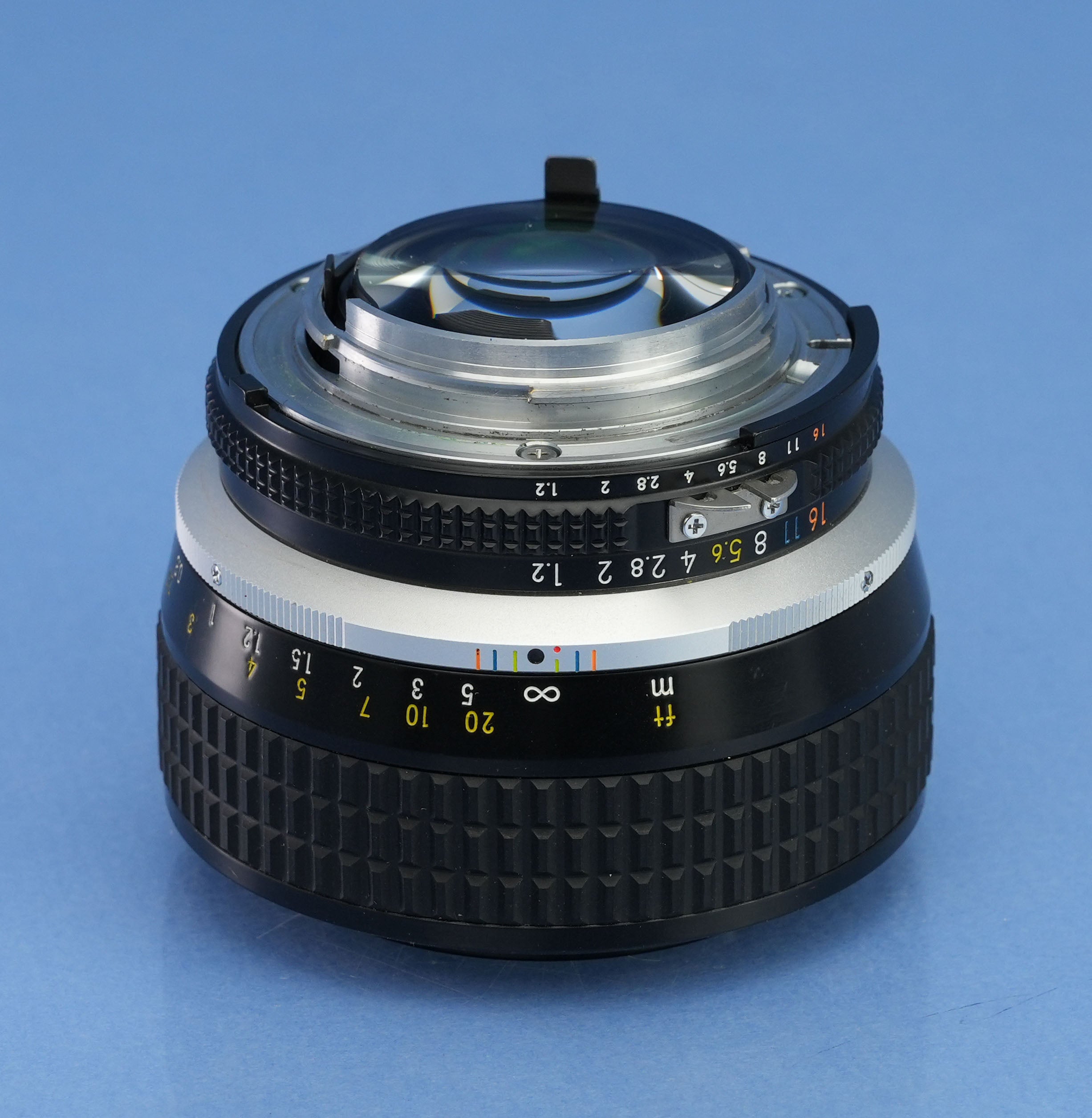 NIKON 58MM NOCT-NIKKOR F1.2 AIS AI-S REFLEX NOCTILUX LENS +CAPS +HS-7 HOOD CLEAN