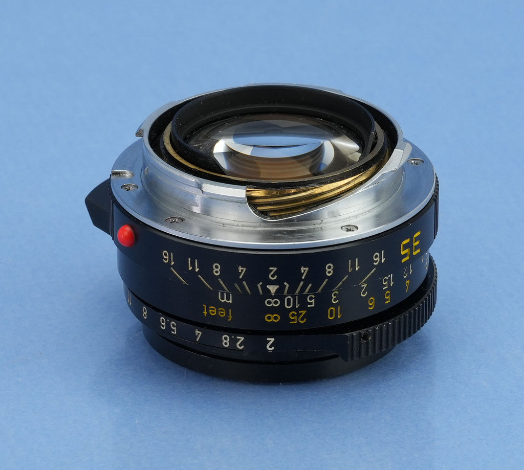 LEICA 35MM F2 SUMMICRON-M E39 4TH V 11310 CANADA LENS +SHADE +BOX KING OF BOKEH