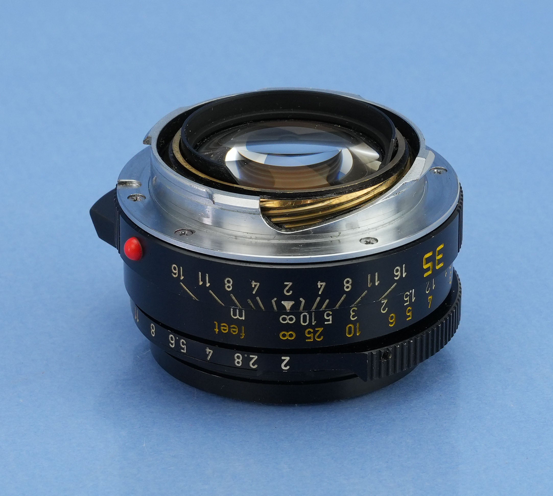 LEICA 35MM F2 SUMMICRON-M E39 4TH V 11310 CANADA LENS +SHADE +BOX KING OF BOKEH