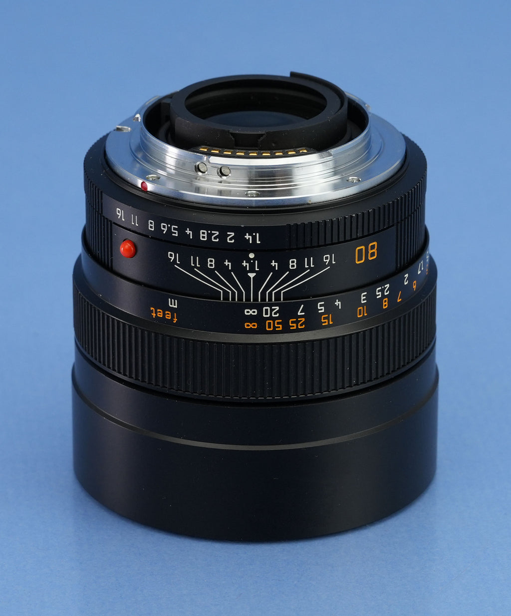 LEICA LEITZ 80MM SUMMILUX-R F1.4 3 CAM ROM 11349 R LENS +CAPS LATE # MINT!