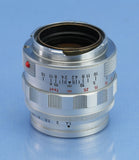 LEICA LEITZ 50MM SUMMILUX 2ND V F1.4 CHROME M 11114 LENS +12586 SET VERY LATE #