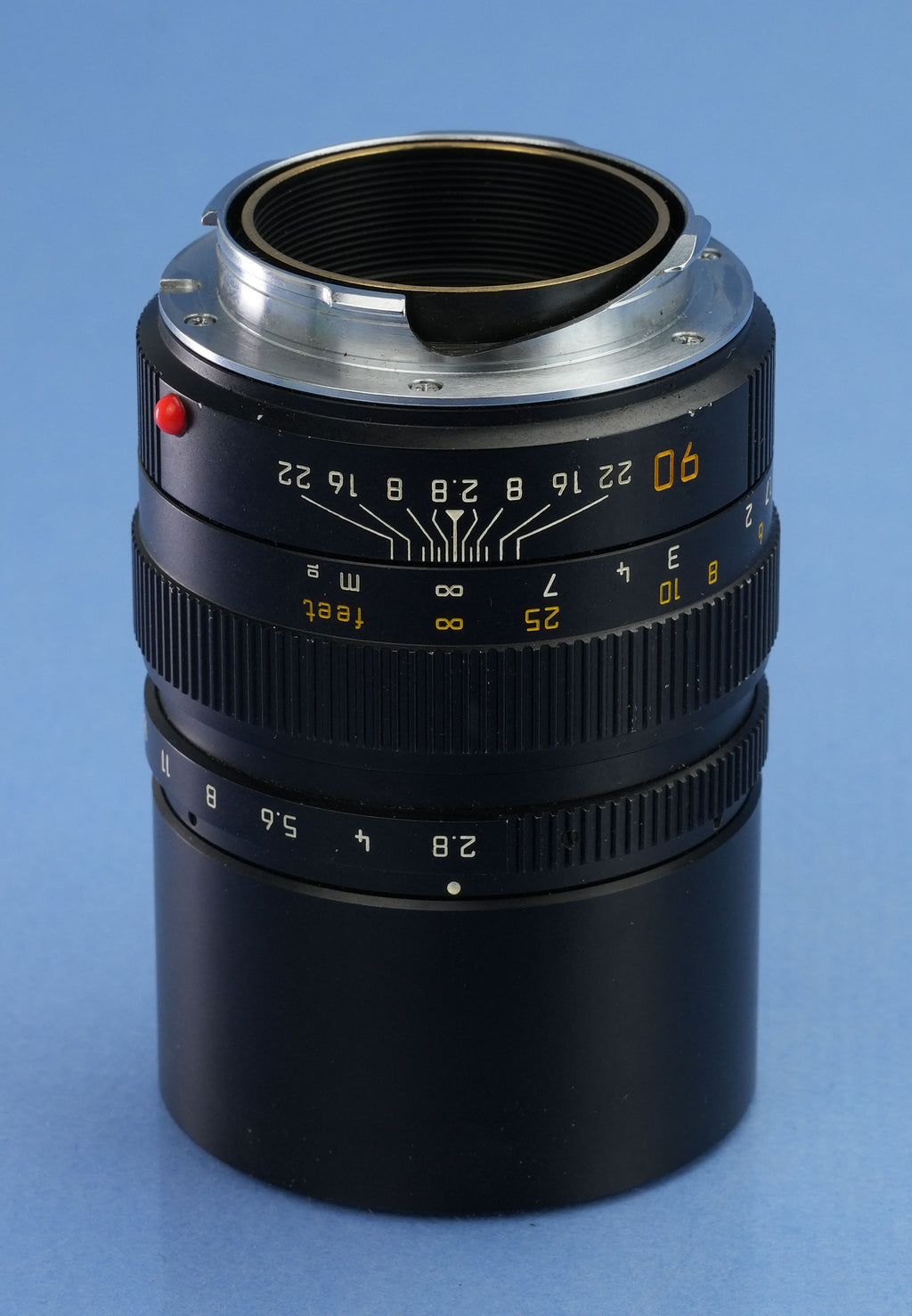 LEICA LEITZ ELMARIT-M 90MM F2.8 BLACK 11807 M TELE PHOTO LENS. LAST VERSION +UVa
