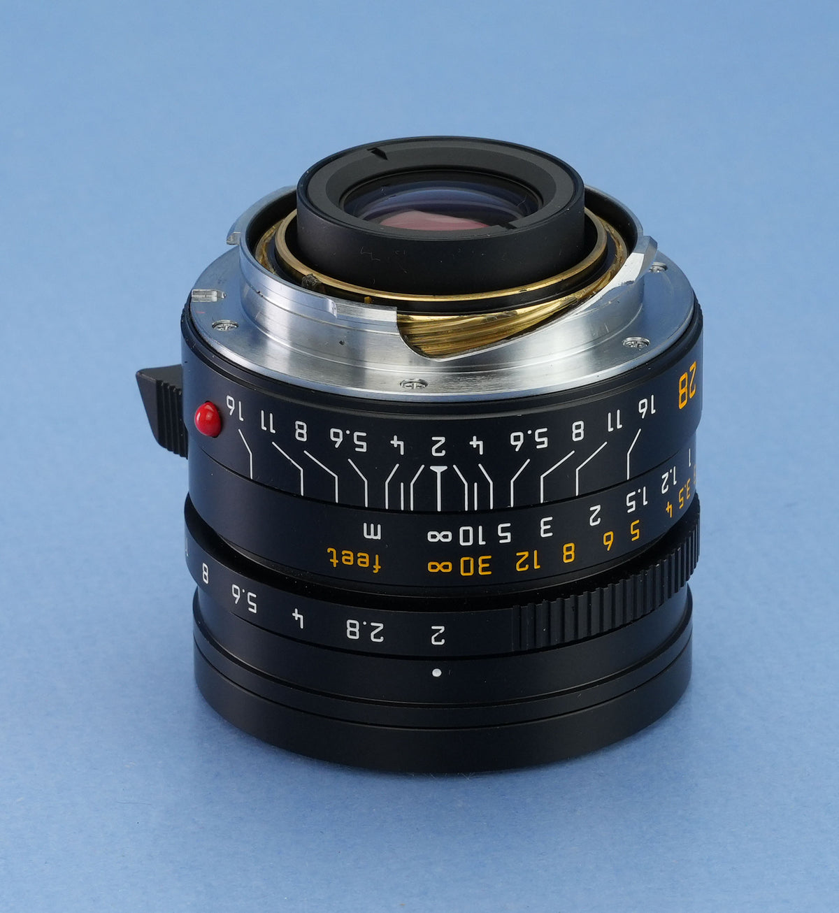 LEICA LEITZ SUMMICRON-M ASPH 28MM F2 VERSION II 11672 BLACK +CAPS +BOX +PAPERS