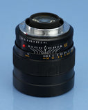 LEICA LEITZ 35MM SUMMILUX-R F1.4 3CAM BLACK R 11143 LENS +CAPS +BOX +PAPERS MINT