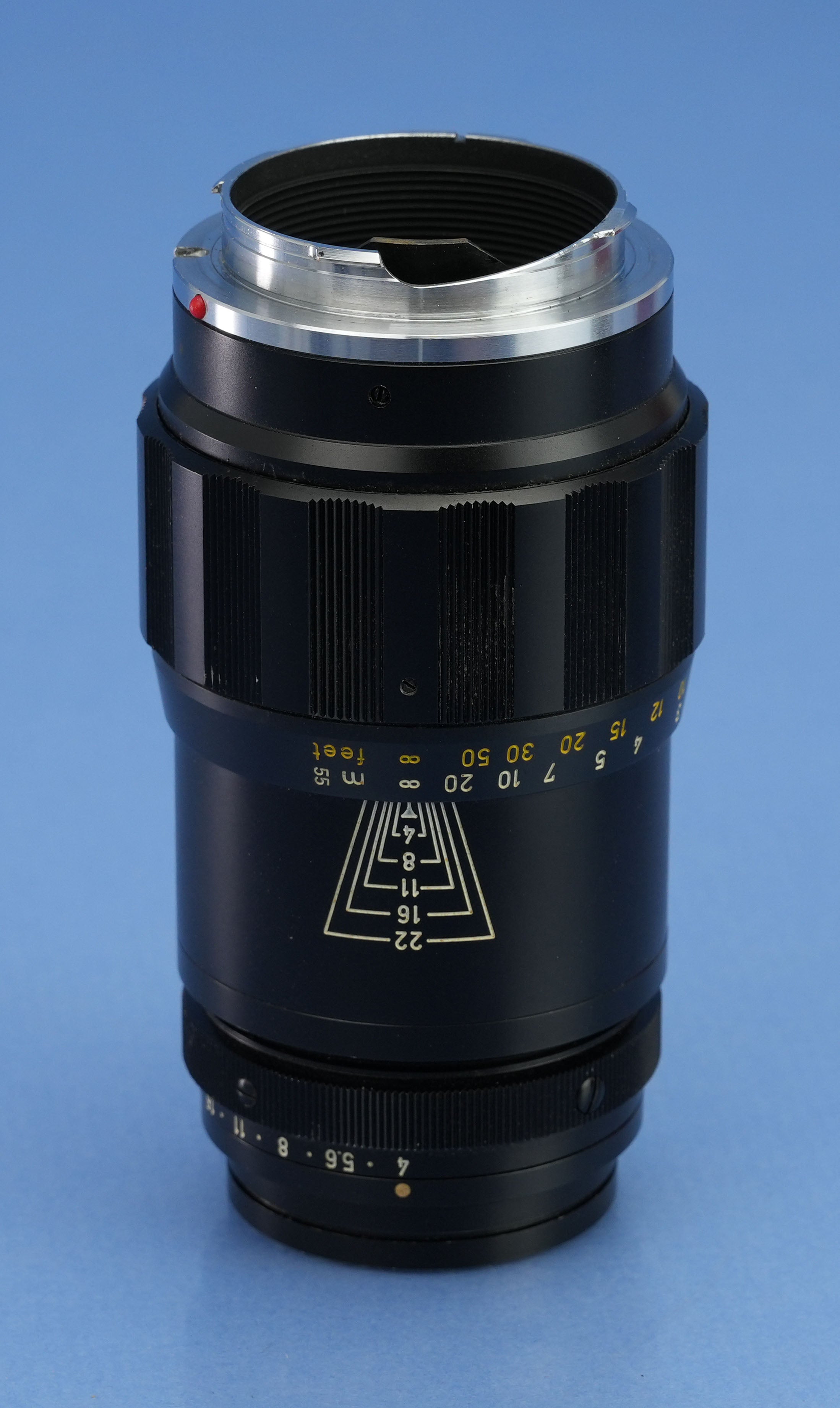 LEICA LEITZ 135MM TELE-ELMAR F4 11851 BLACK M LENS +12575 SHADE +BOX SERVICED!