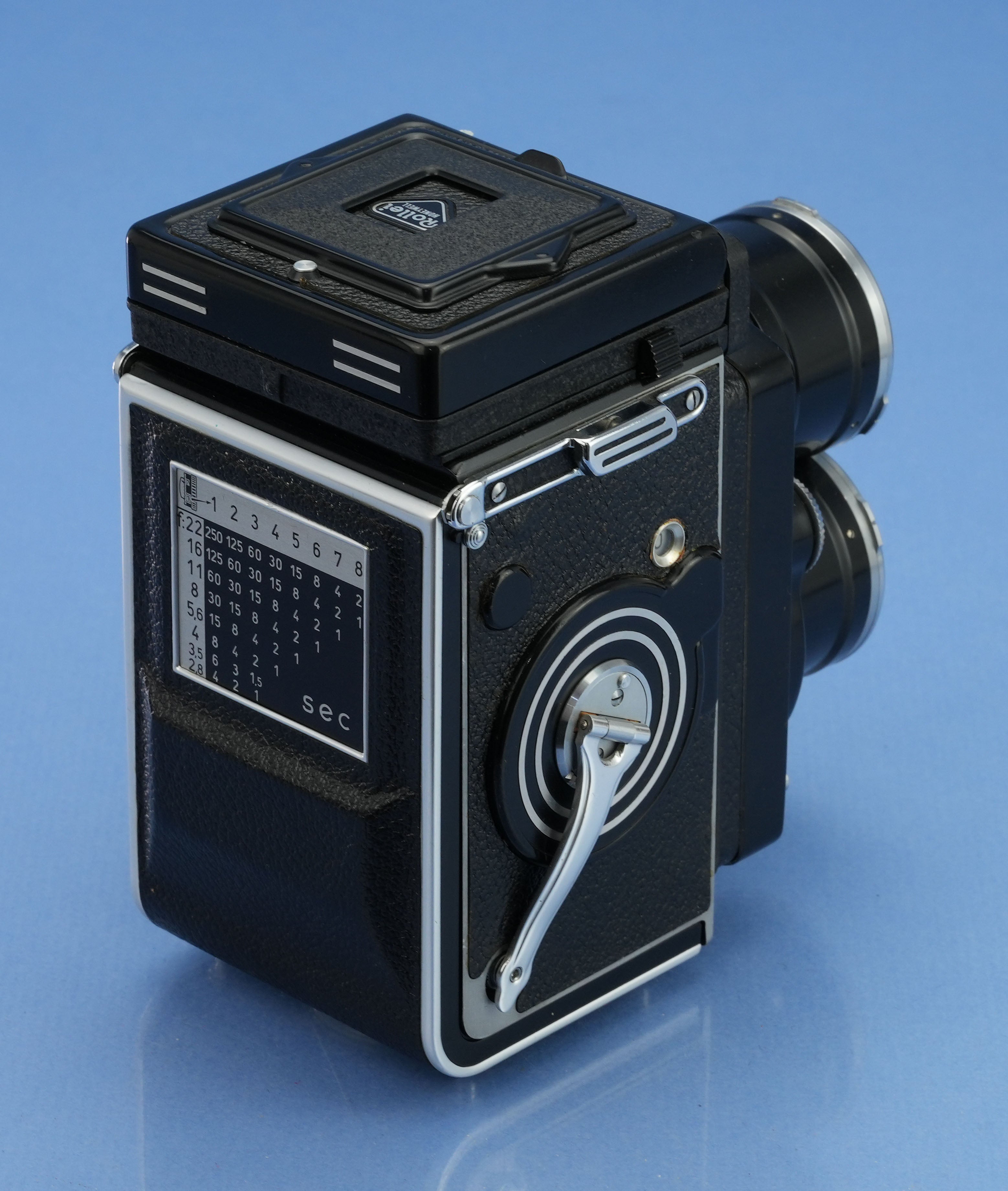 ROLLEI TELE ROLLEIFLEX 135MM SONNAR F4 TLR CAMERA +CASE +CAPS +METER VERY PRETTY