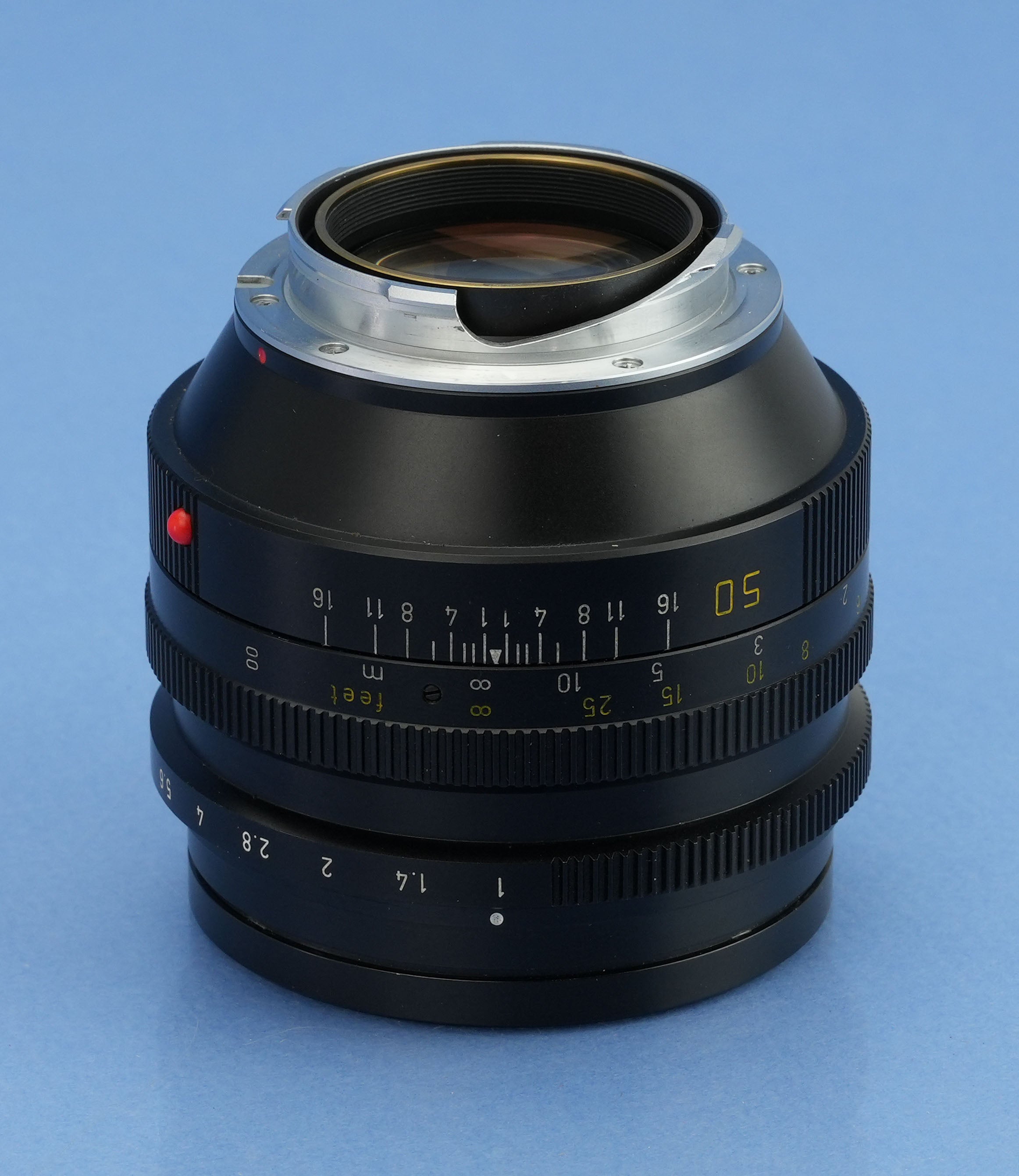 LEICA LEITZ 50MM NOCTILUX-M F1 11821 3. Version E60 Objektiv +12539 Schirm sauber!