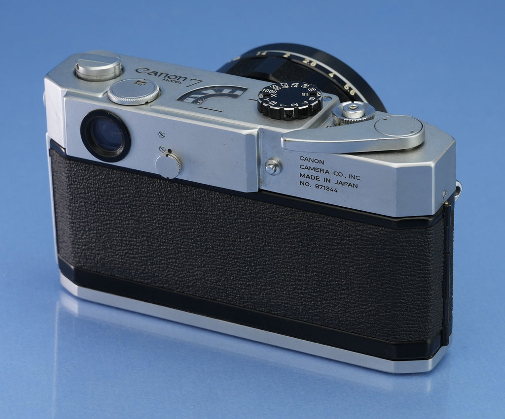 CANON 7 RANGEFINDER CAMERA +50MM F0.95 DREAM LENS +CAP +CASE VERY CLEAN GLASS!