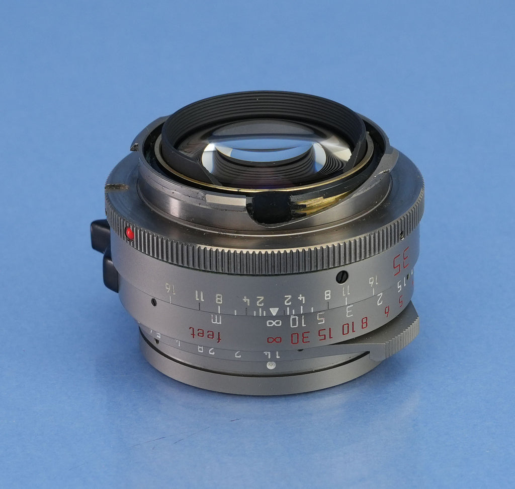 LEICA LEITZ 11860 35MM SUMMILUX-M F1.4 TITANIUM GERMANY PRE ASPH BRASS LENS MINT
