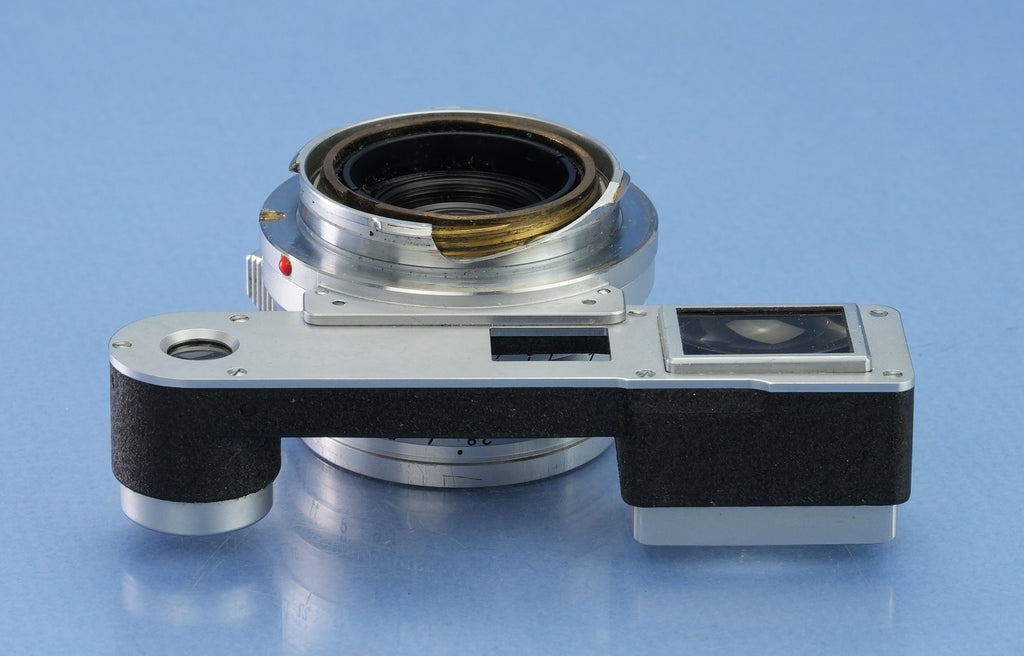 LEICA LEITZ 35MM SUMMARON F2.8 11106 SIMWO CHROME M3 LENS +EYES ATTACHMENT +BOX