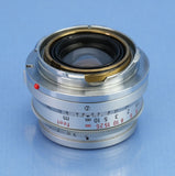 LEICA LEITZ SUMMICRON 35MM F2 M 11308 8 ELEMENT 1ST V GERMANY LENS VERY NICE!