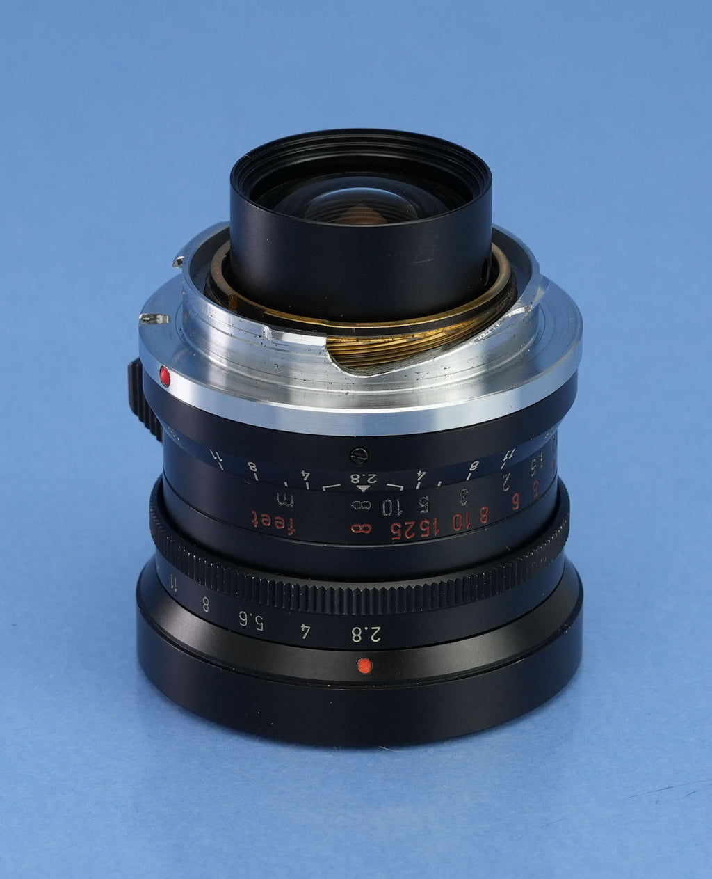 LEICA 28MM ELMARIT M F2.8 EARLY 1ST V 9 ELEMENT BLACK PAINT 11801 LENS CANADA