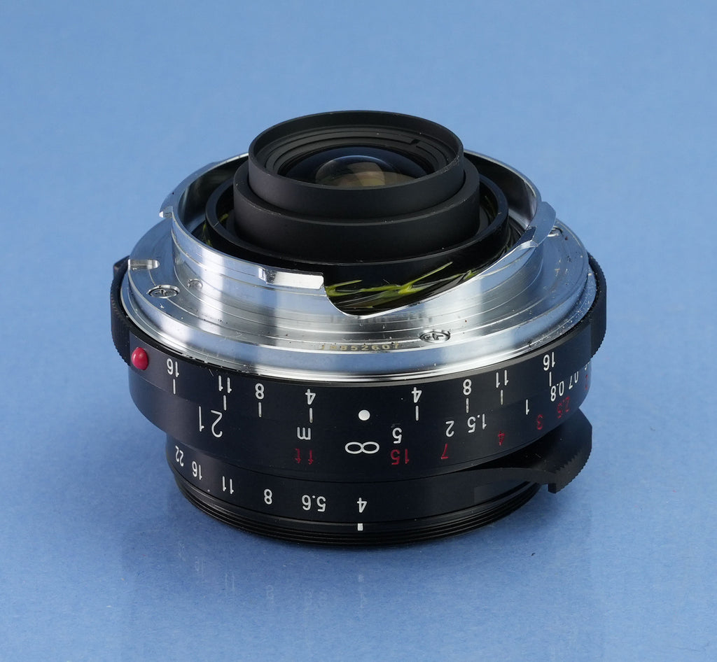 VOIGTLANDER 21MM BLACK COLOR-SKOPAR F4 MC M MOUNT LENS +CAPS +SHADE MINT!