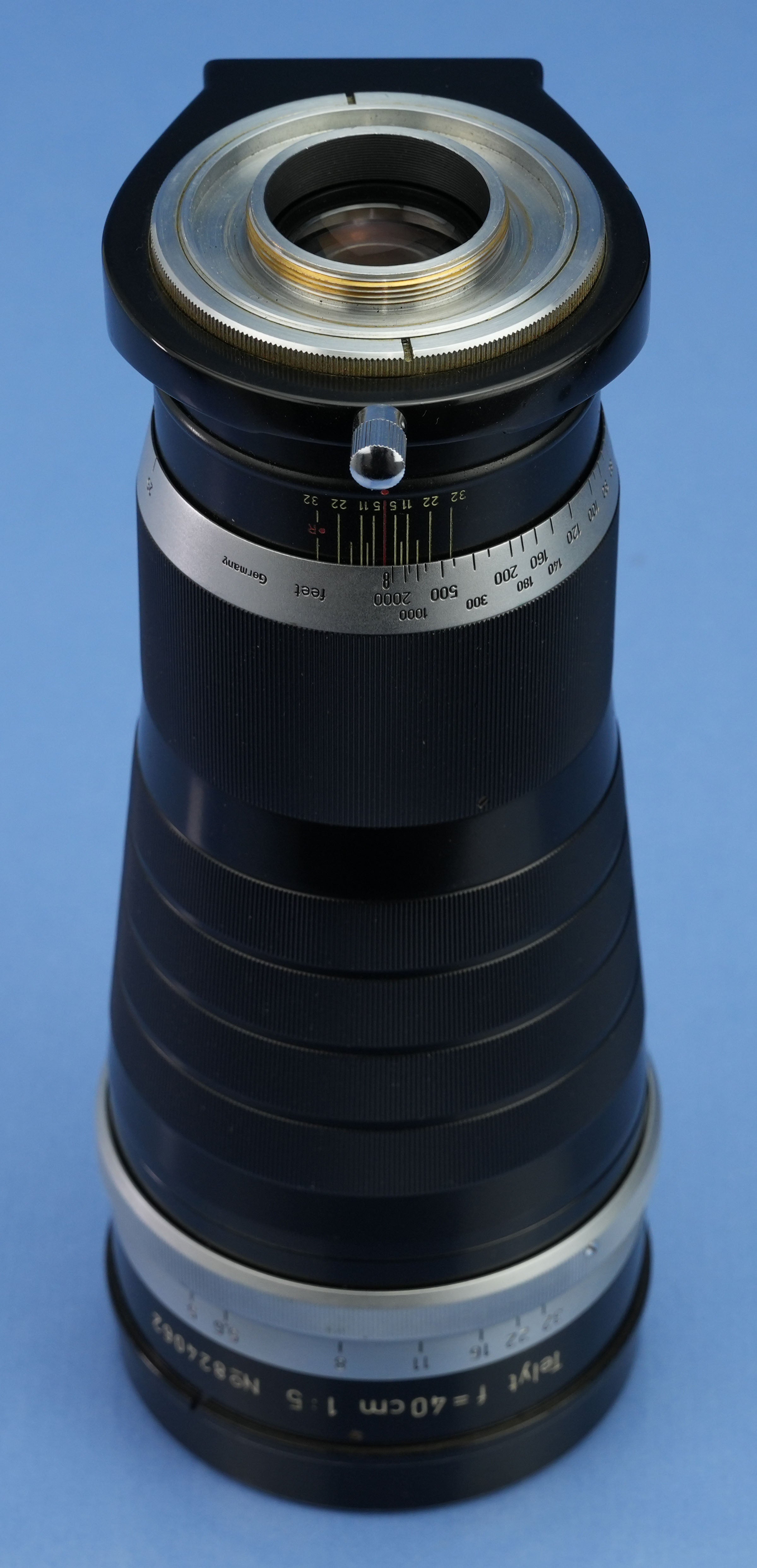 LEICA LEITZ 400MM TELYT F5 VERSION 1 VISOFLEX TLCOO LENS +SHADE +