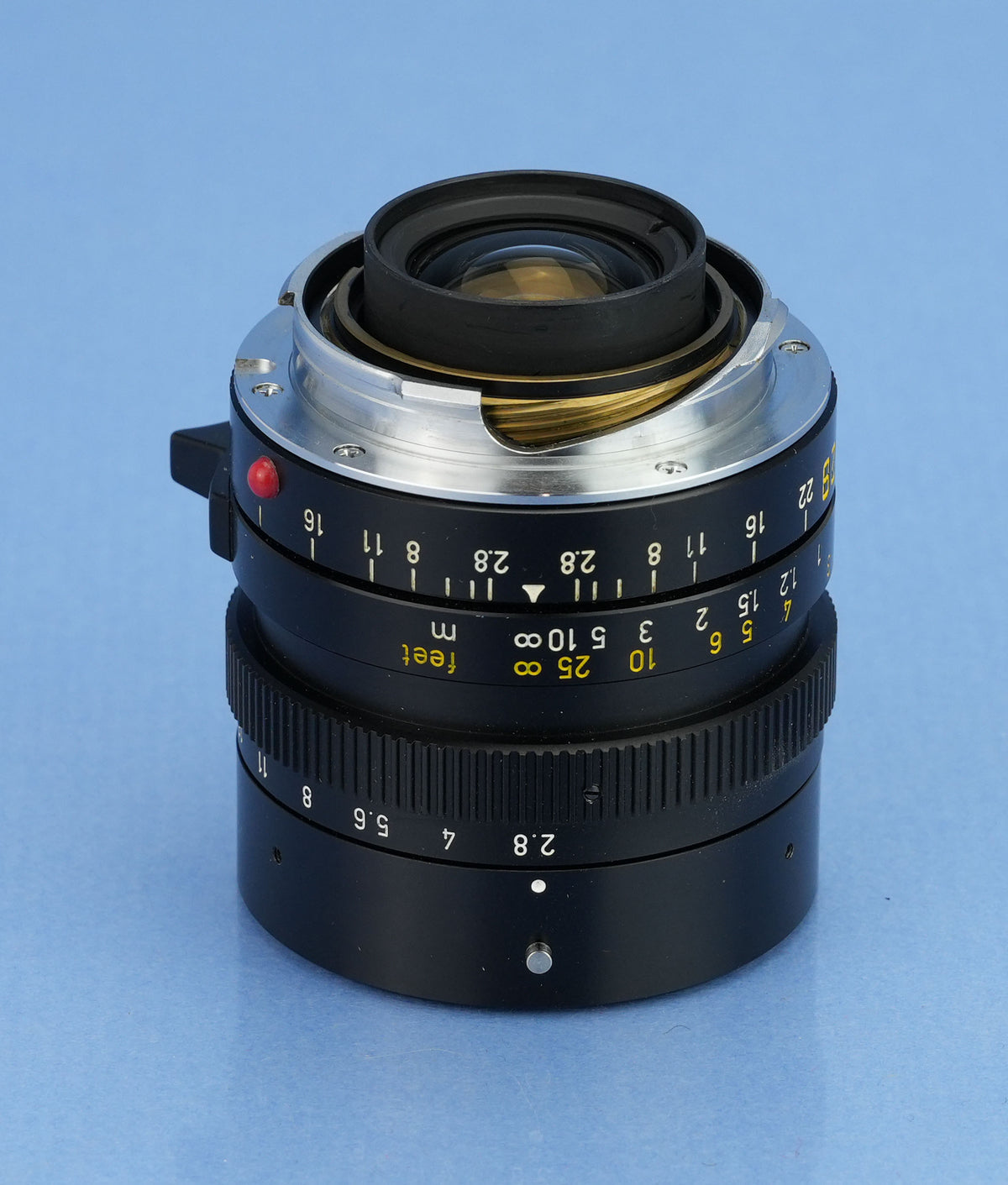 LEICA LEITZ 28MM ELMARIT-M F2.8 3RD V 70 JAHRE M4-P LENS 11804 +BOX +SHADE MINT