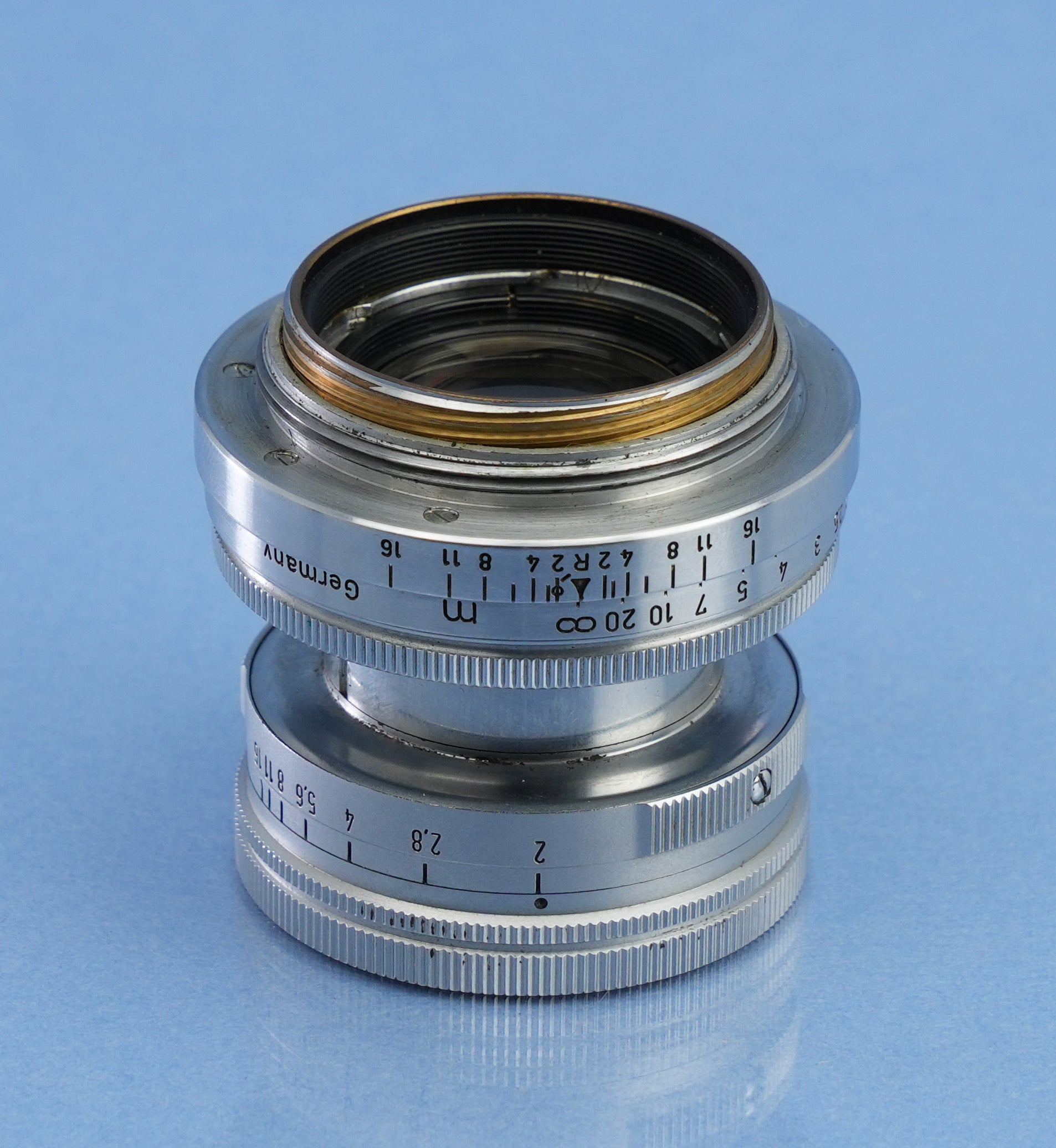 LEICA LEITZ 50MM SUMMICRON F2 YELLOW LANTHAR EARLY #920849 SOOIC LENS +EXTRAS