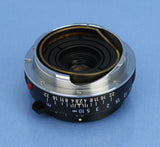 LEICA LEITZ 40MM ELMARIT-C F2.8 BLACK M LENS CL RARE +CAP +BUBBLE CASE CLEAN