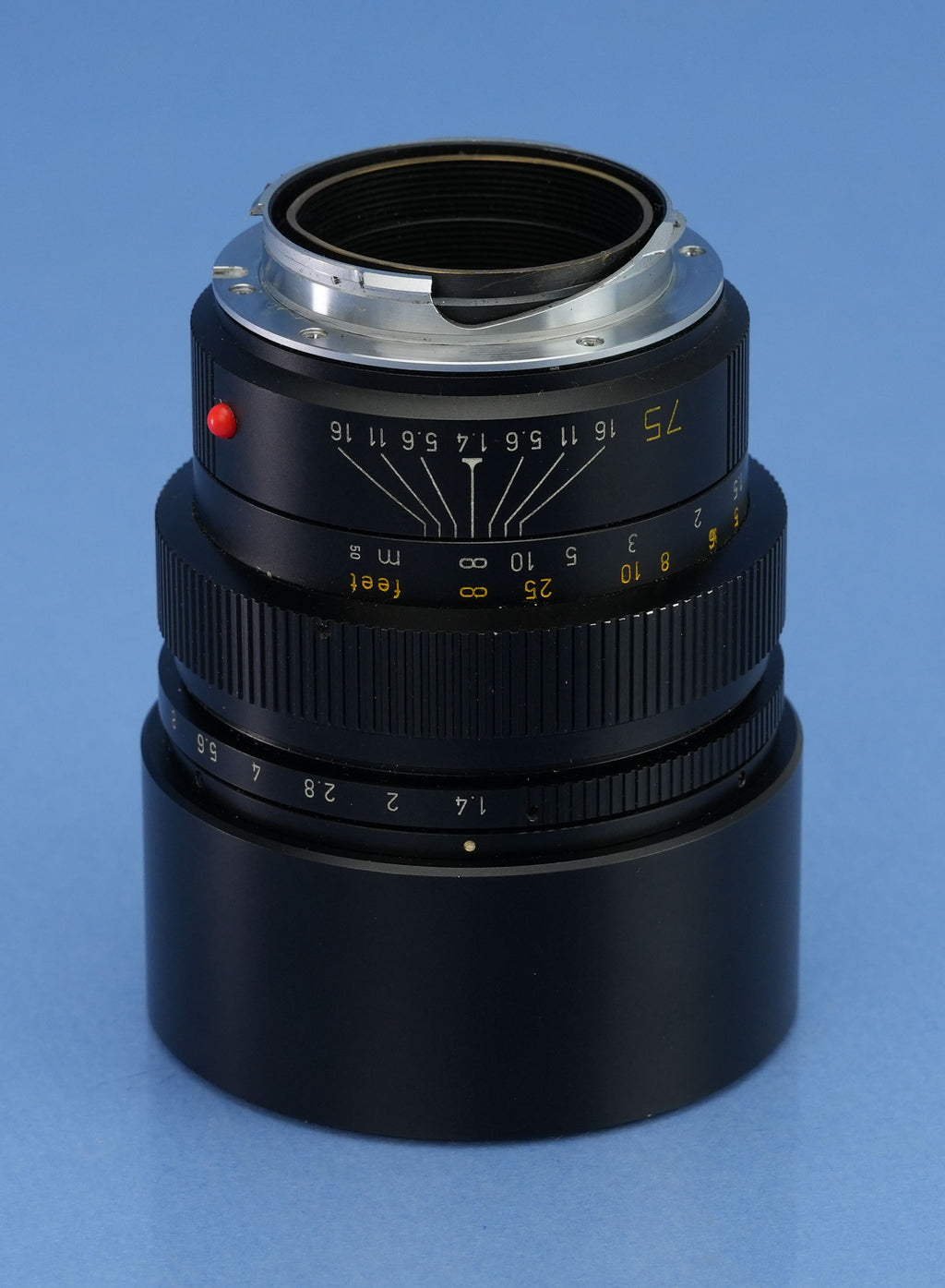 LEICA LEITZ SUMMILUX-M 75MM F1.4 11815 ELC CANADA MANDLER 2nd VERSION LENS NICE!