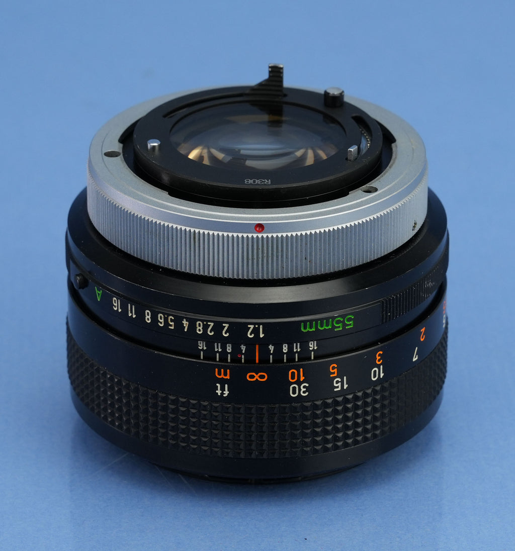 CANON 55MM F1.2 FD SSC ASPHERICAL ASPH SLR FD MOUNT OBJEKTIV + OBJEKTIVDECKEL + BS-58 GEGENBLENDE