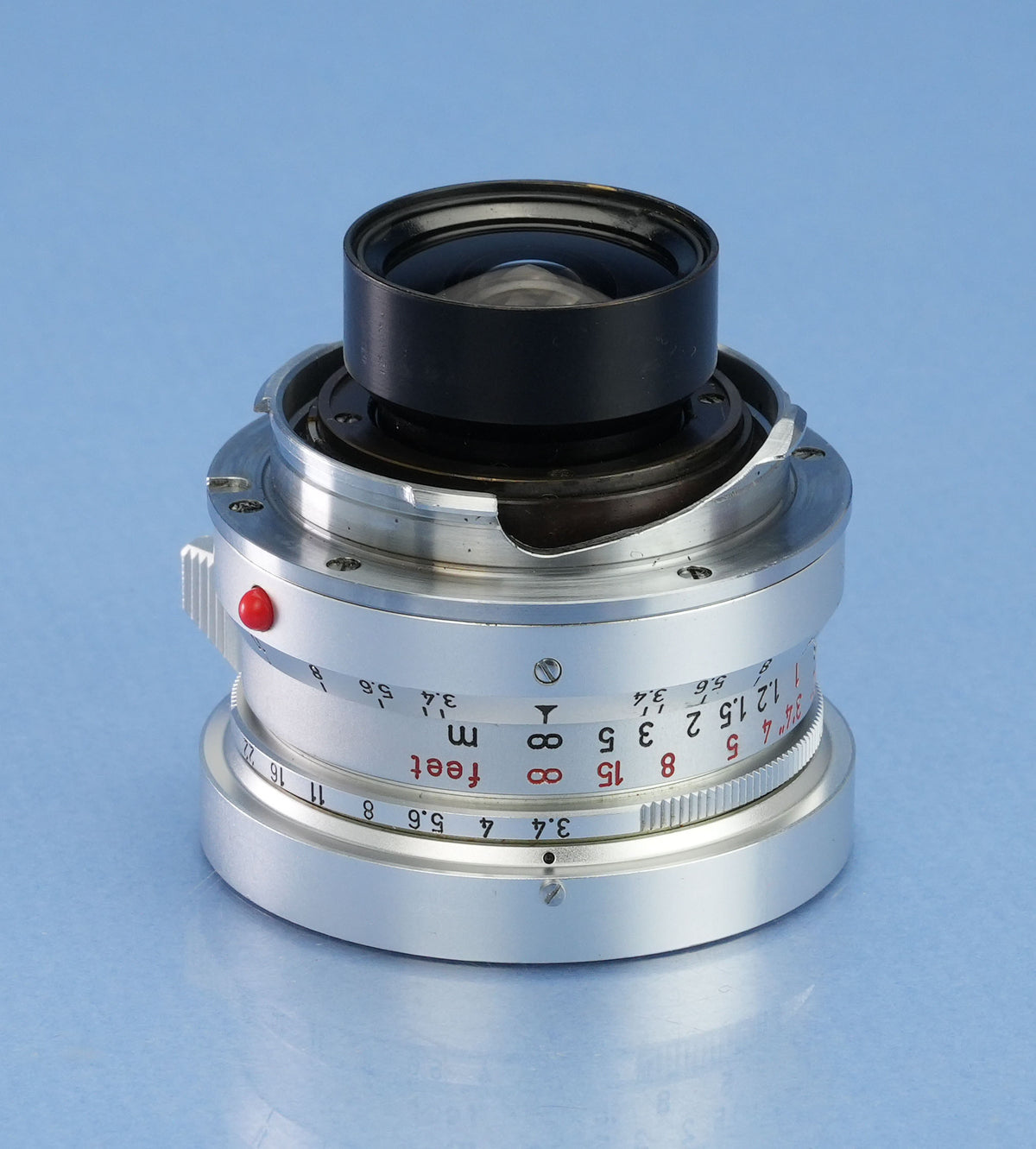LEICA LEITZ 21MM SUPER-ANGULON F3.4 11103 LENS +CAPS +SHADE +BOX RARE 1st BATCH!