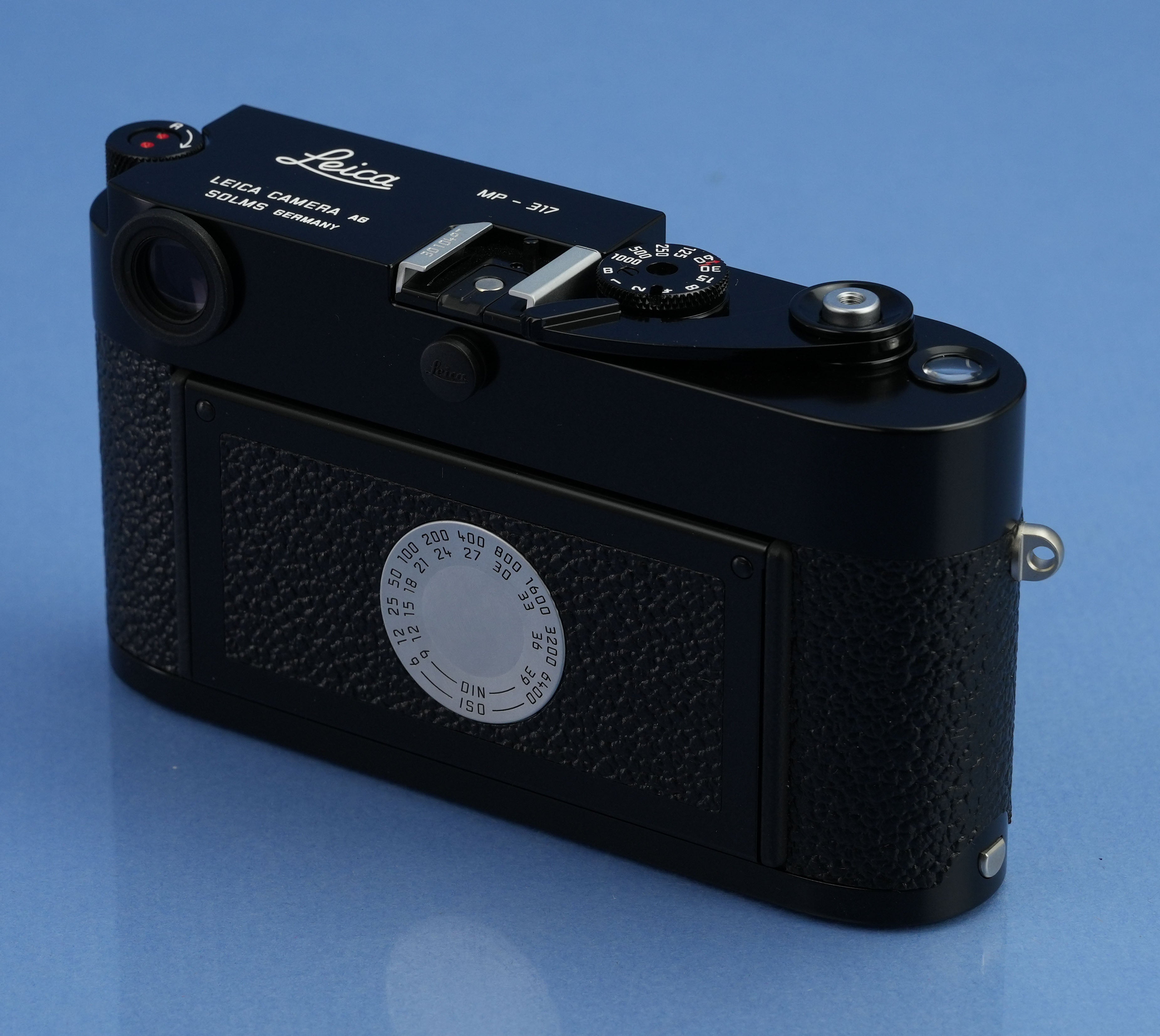 LEICA MP CLASSIC SCHWARZER LACKIERTER ENTFERNUNGSFOLIE-SET + 50MM SUMMICRON F2 10317 + BOX MINT!