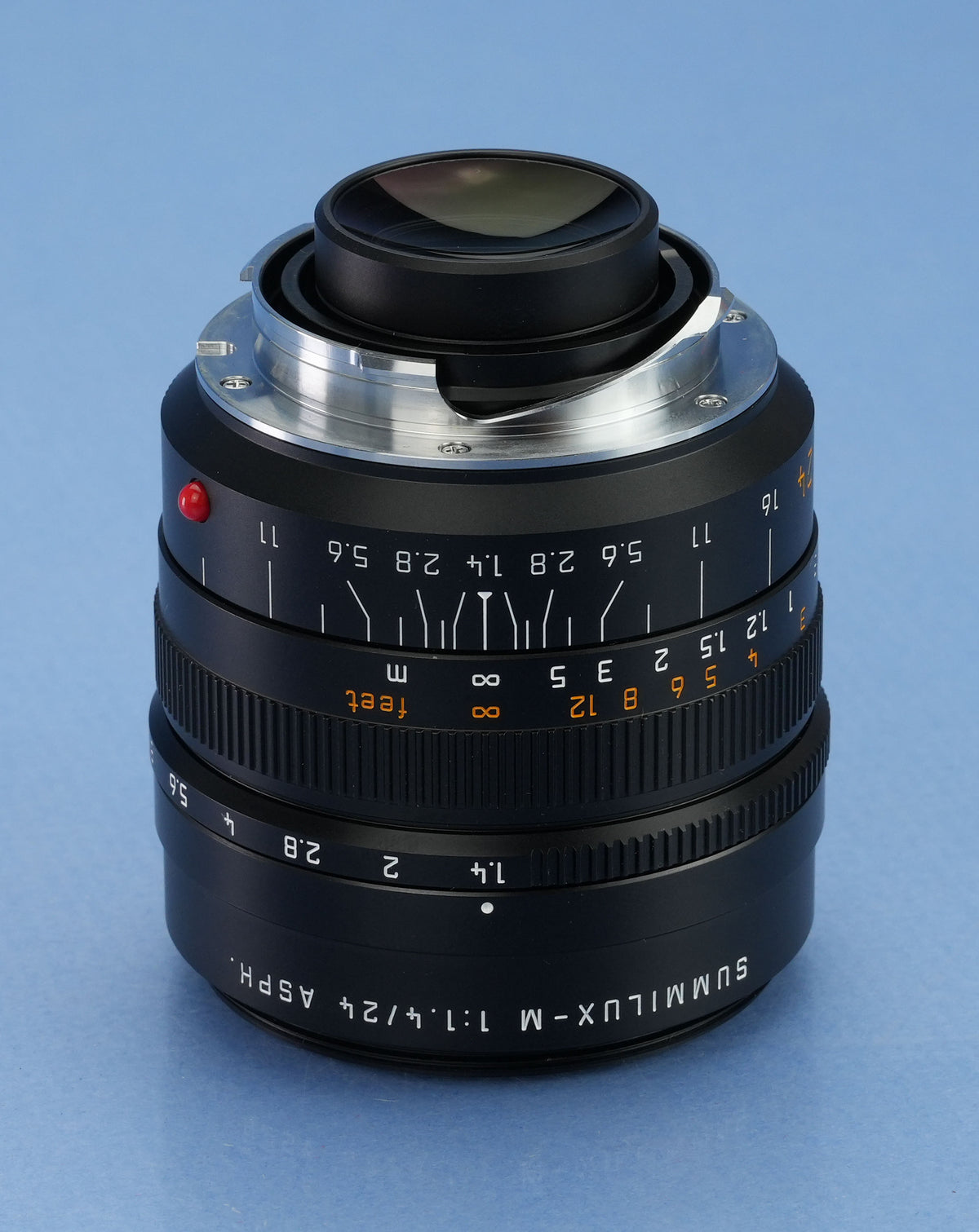 LEICA LEITZ SUMMILUX-M 24MM F1.4 ASPH 11601 LENS +CAPS +SHADE +BOX +PAPERS MINT