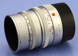 LEICA LEITZ 50MM SUMMICRON-M F2 V5 E39 SILVER CHROME LENS 11816 +CAPS +CASE +BOX