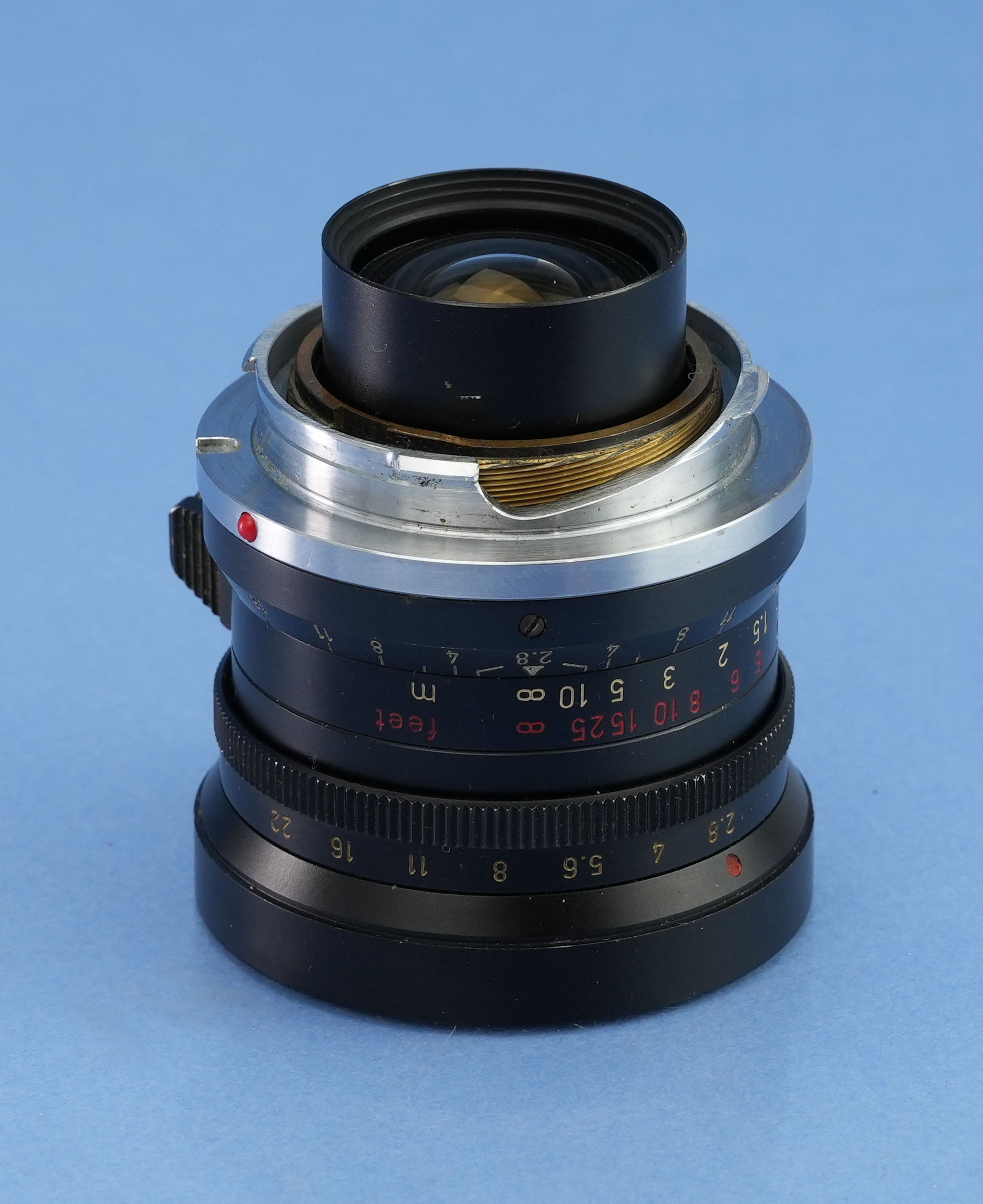 LEICA 28MM ELMARIT M F2.8 FRÜHE 1. AUSFÜHRUNG V 9 ELEMENTE SCHWARZ LACKIERT 11801 OBJEKTIV DEUTSCHLAND