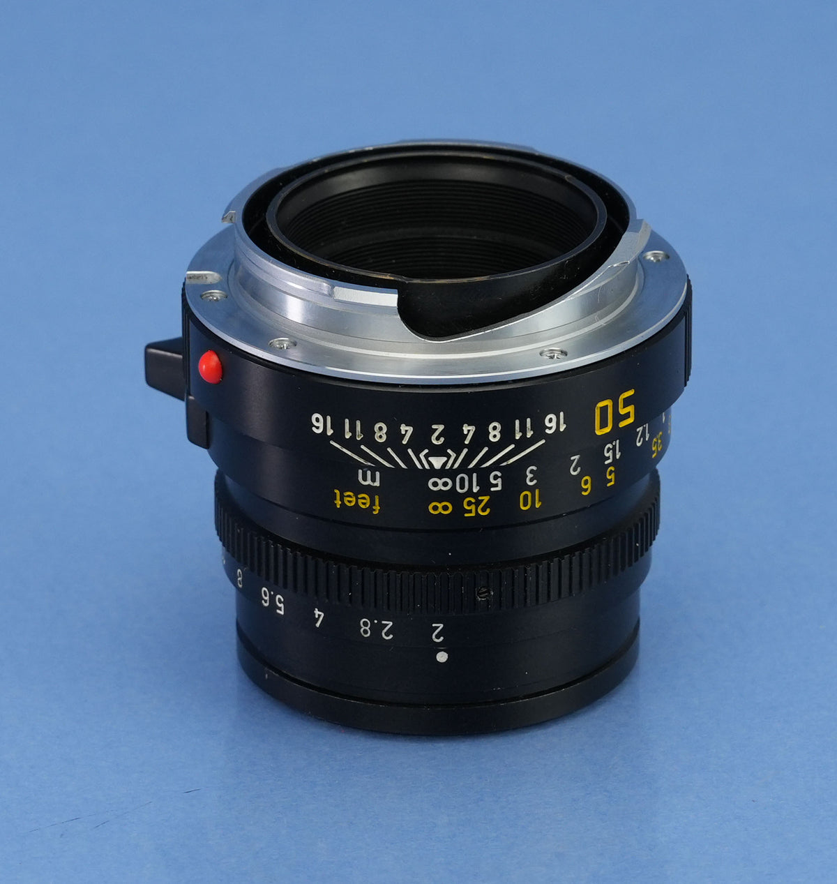 LEICA 50MM SUMMICRON-M F2 70 JAHRE 1913-1983 11819 LENS +BOX +SHADE RARE