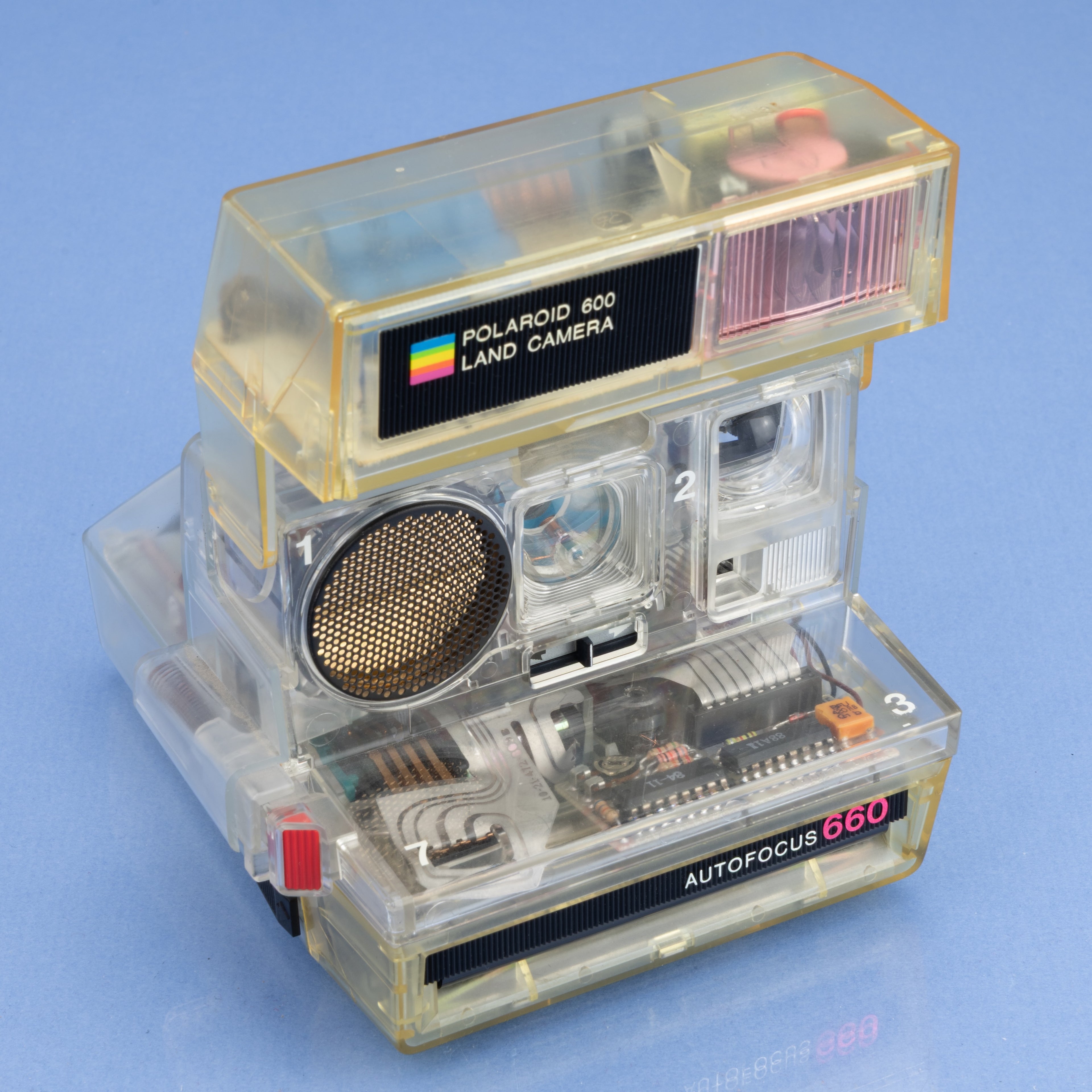 POLAROID AUTOFOCUS 660 TRANSPARENT 600 SERIES LAND CAMERA FOR DISPLAY ONLY RARE