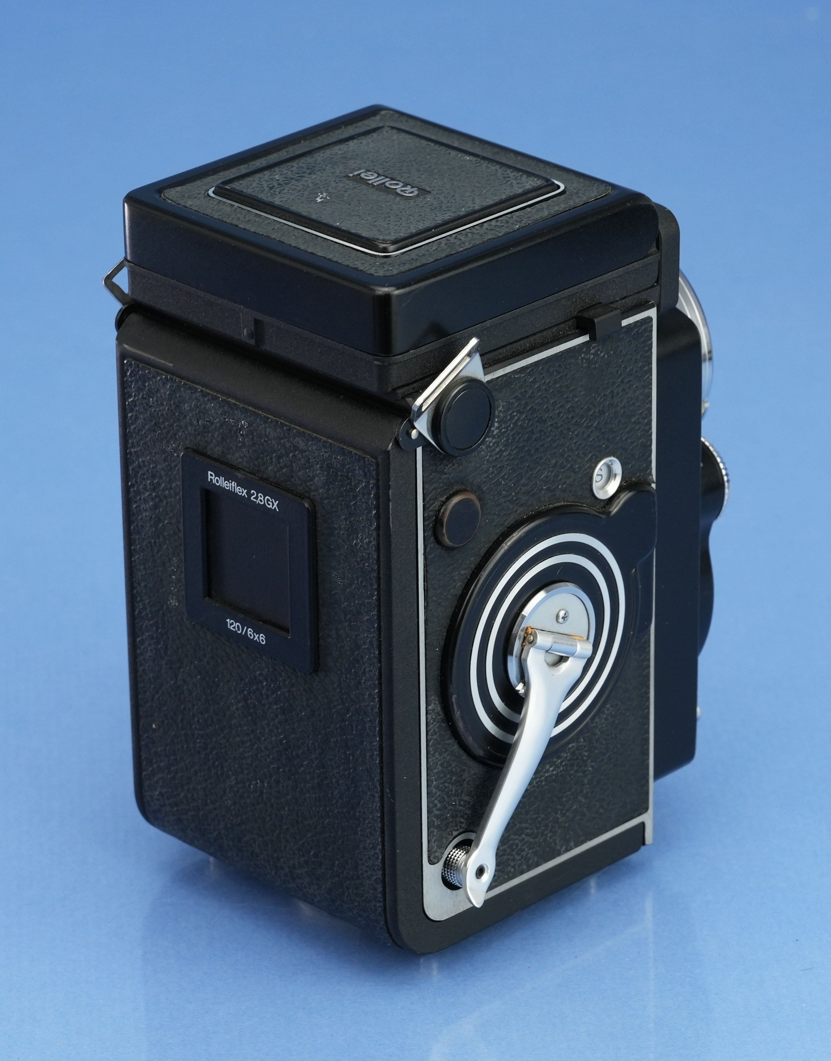 ROLLEI ROLLEIFLEX 2.8GX CAMERA +HFT 80MM F2.8 PLANAR +BOX +STRAP. NICE!