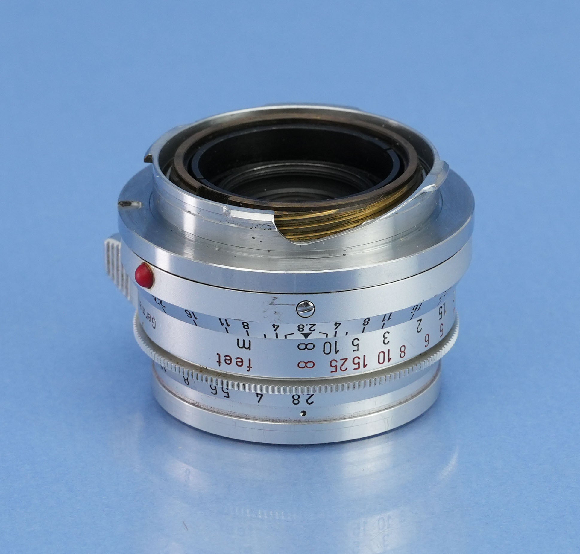 LEICA LEITZ 35MM SUMMARON F2.8 11306 M M2 M4 6 ELEMENT LENS +CAP EARLY STEEL RIM