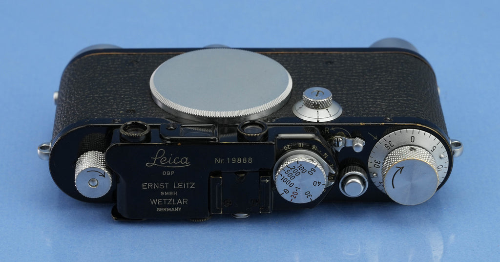 LEICA IA #19888 CONVERTED IIIF BLACK PAINT CAMERA +SCNOO RARE WINDER +CAP RARE!
