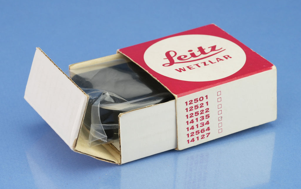 LEICA LEITZ OLLUX 12522 STEEL RIM 35MM SUMMILUX F1.4 METAL LENS SHADE +BOX MINT!