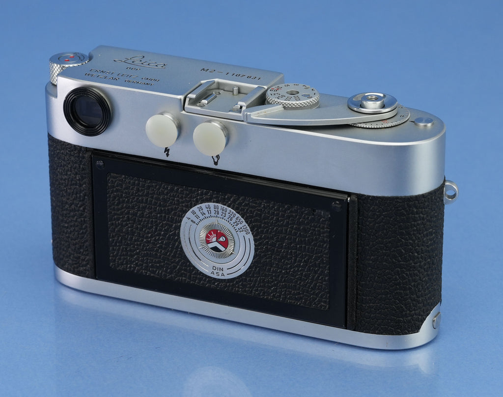 LEICA LEITZ M2 SS SELF TIMER CHROME RANGEFINDER CAMERA BODY 10308 +BOX CLEAN!
