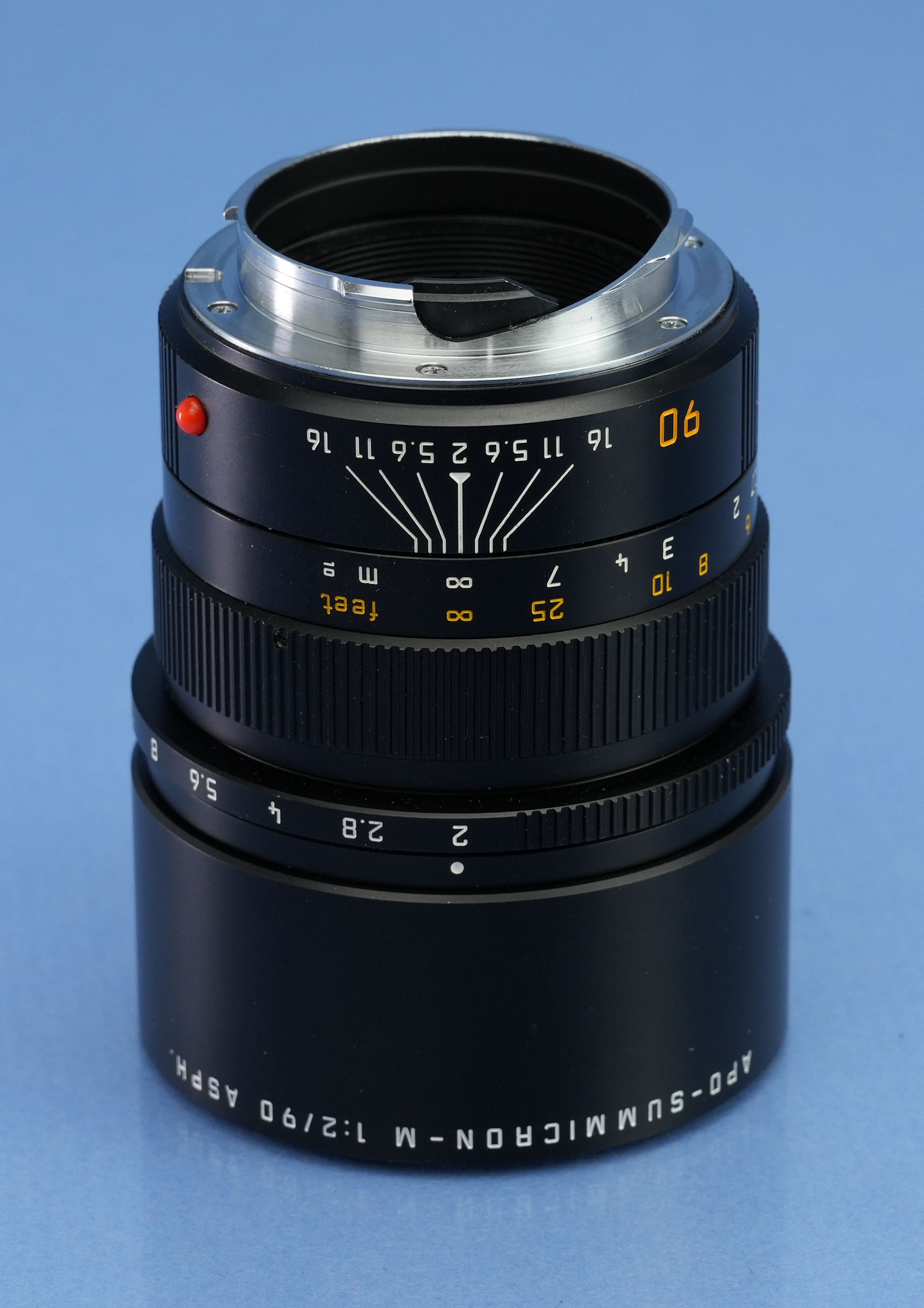 LEICA LEITZ 90MM F2 APO-SUMMICRON-M ASPH 11884 BLACK M LENS +BOX +UVa +CASE MINT