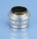 LEICA LEITZ 35MM SUMMARON F2.8 CHROME SIMOO 1M LTM SM LENS EARLY STEEL RIM +CAPS
