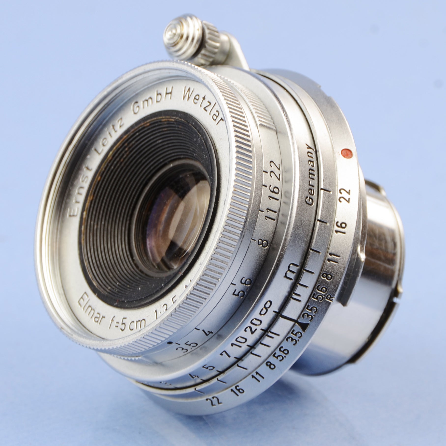 LEICA LEITZ 50MM ELMAR F3.5 11110 M CHROME COLLAPSIBLE M LENS CLEAN
