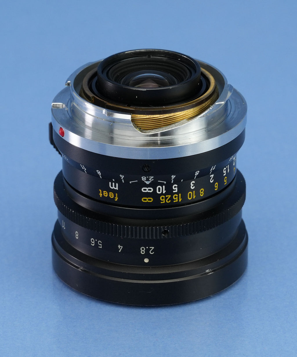 LEICA LEITZ 28MM ELMARIT F2.8 1ST 2ND VER M 11802 LENS RARE TRANSITIONAL +CAPS