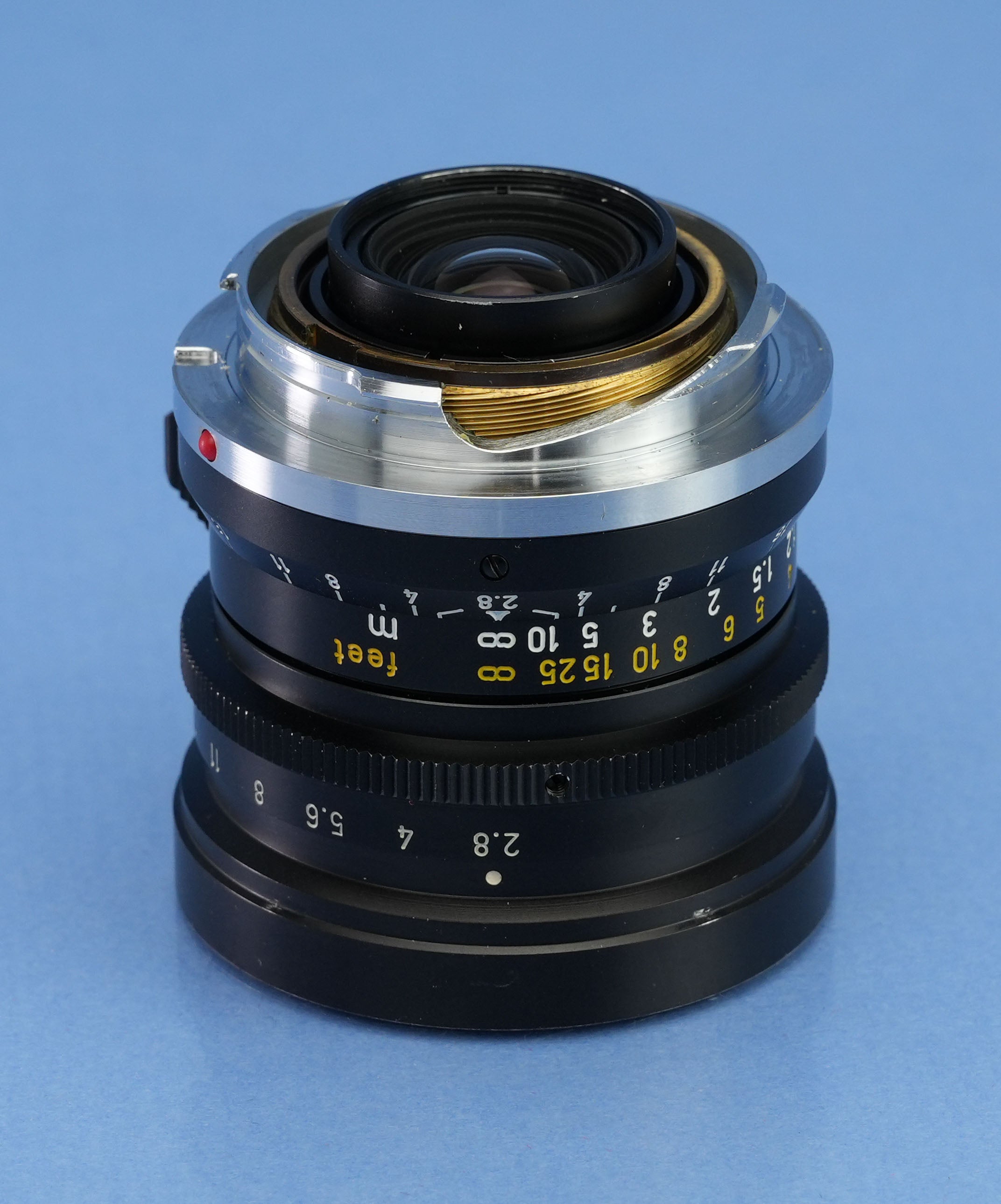 LEICA LEITZ 28MM ELMARIT F2.8 1ST 2ND VER M 11802 LENS RARE TRANSITIONAL +CAPS