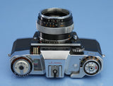 CONTAREX ZEISS SUPER SLR CAMERA BODY +50MM F2 BLACK BLITZ PLANAR LENS +CAP NICE!